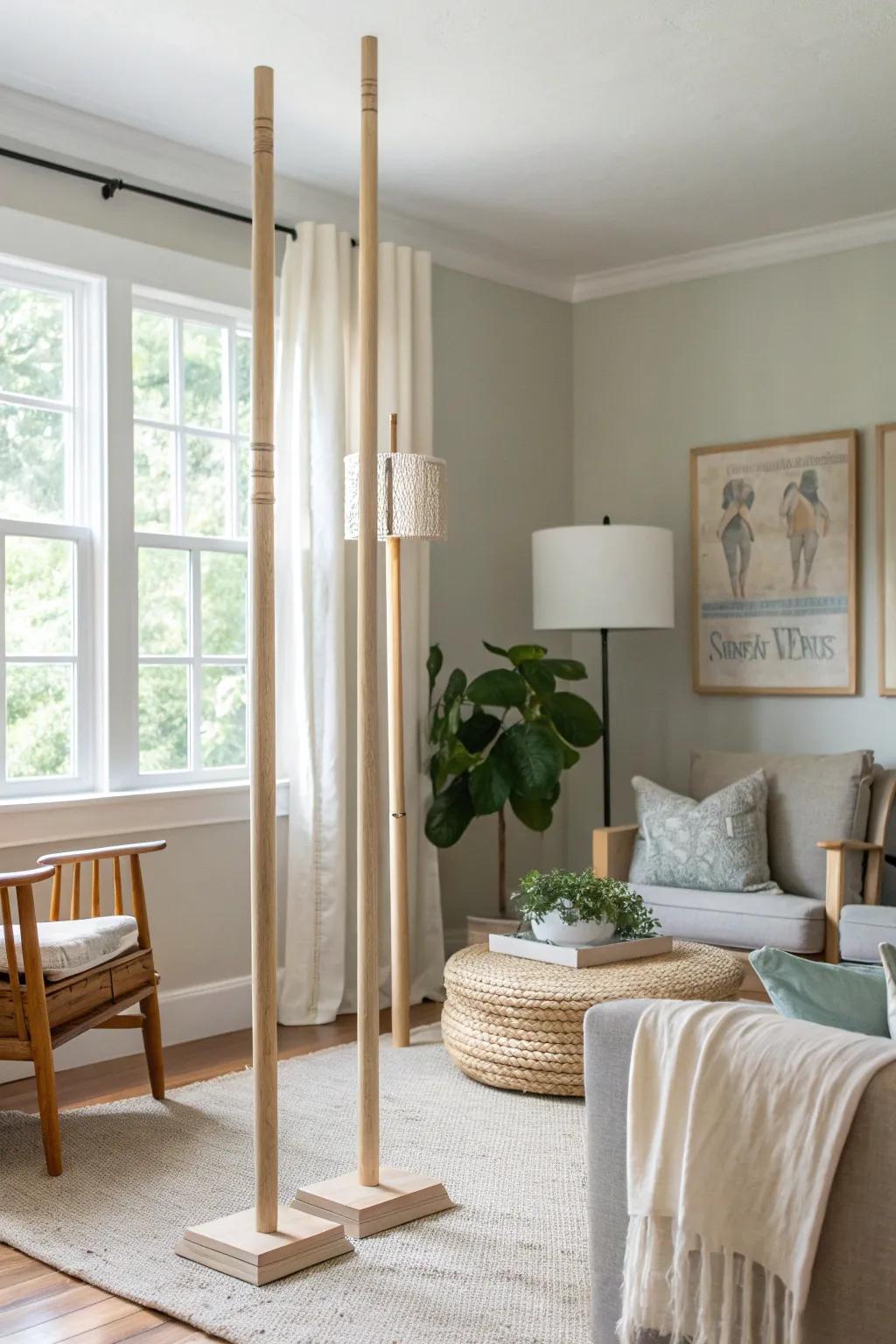 Stand out with DIY poster poles for unique and creative displays. 🏠 #DIYDecor #CreativeDisplays