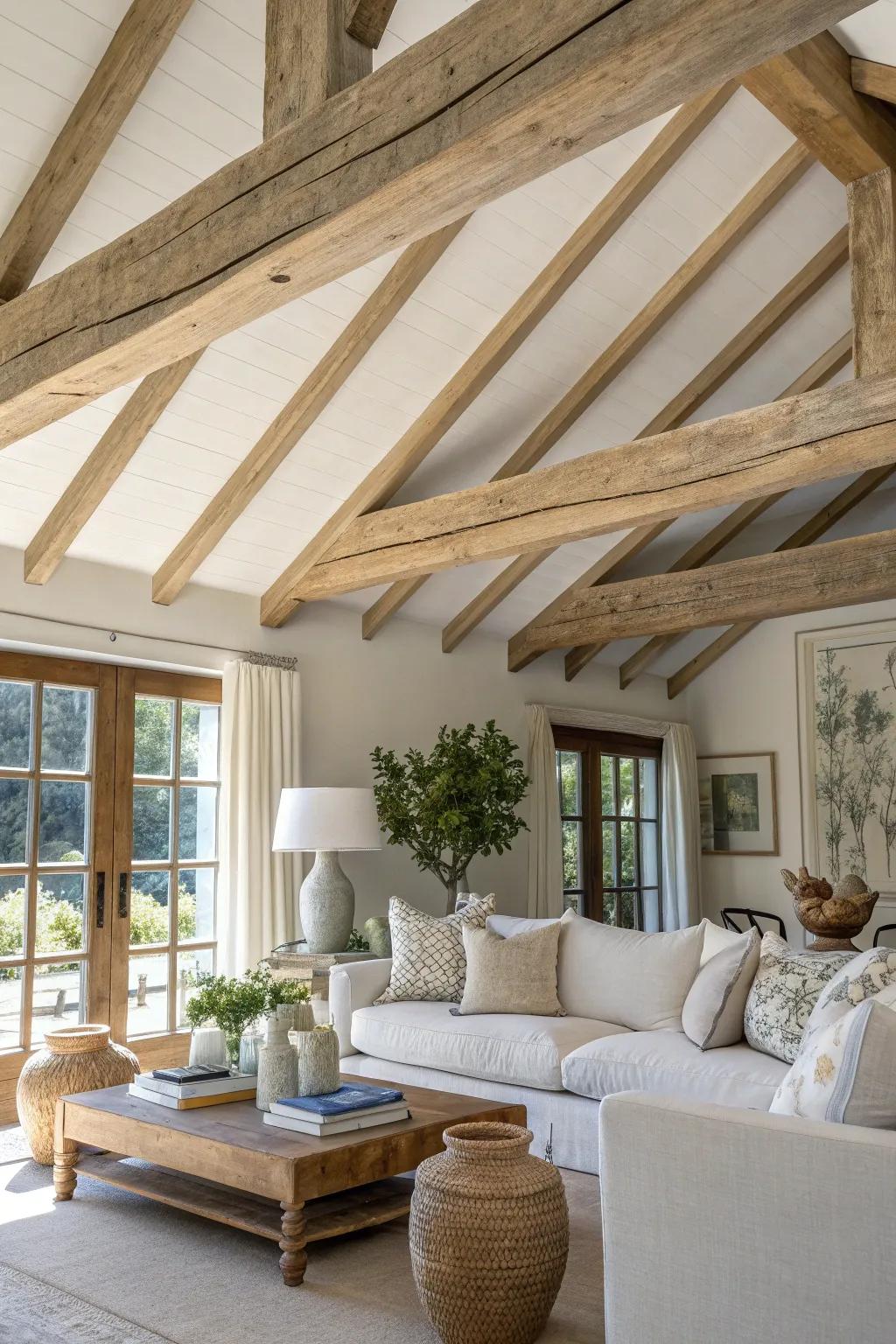 Elevate your space with faux beam wraps that offer elegance on a budget.