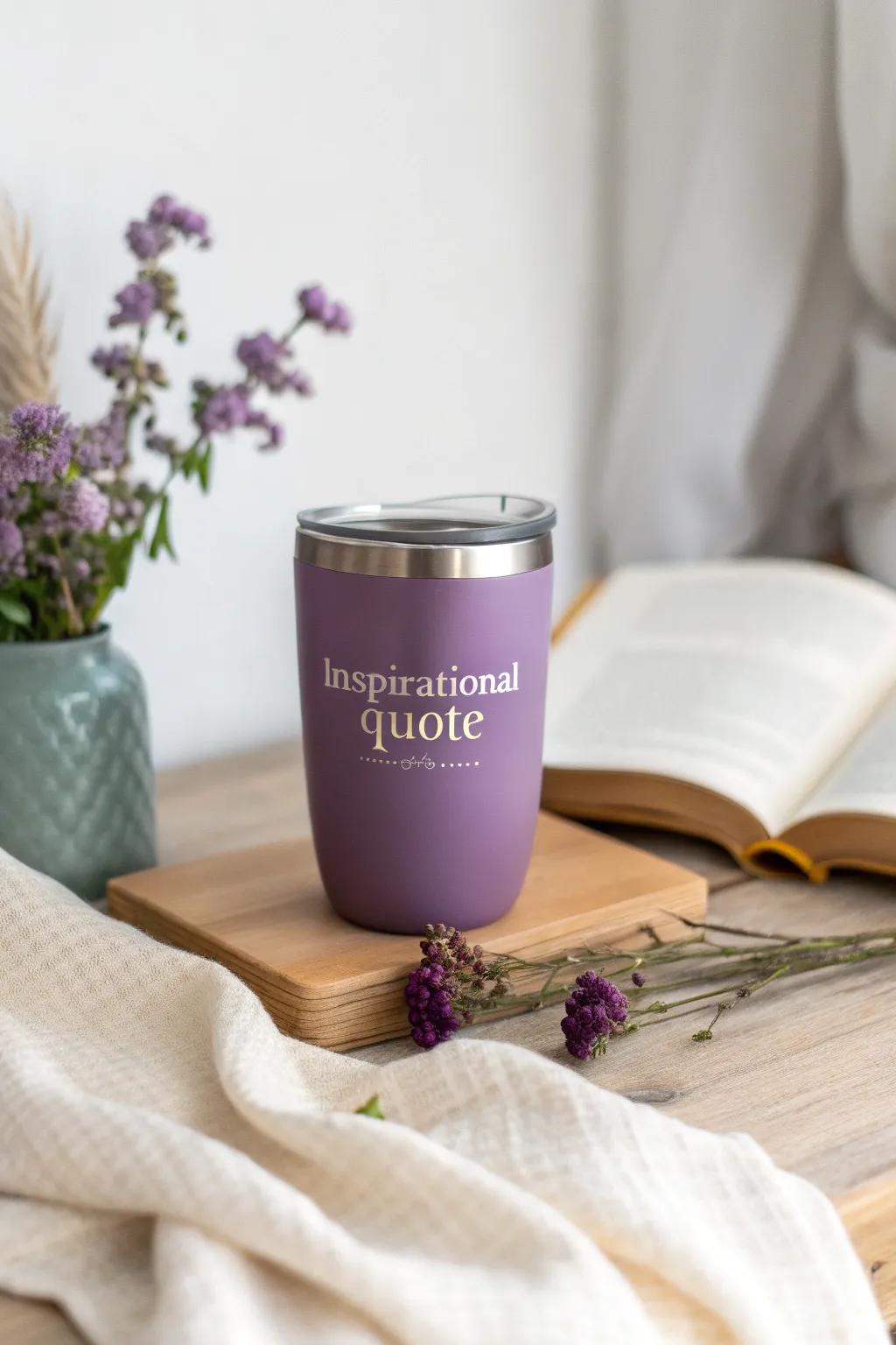 Sip and be inspired with this tumbler that speaks to your heart.