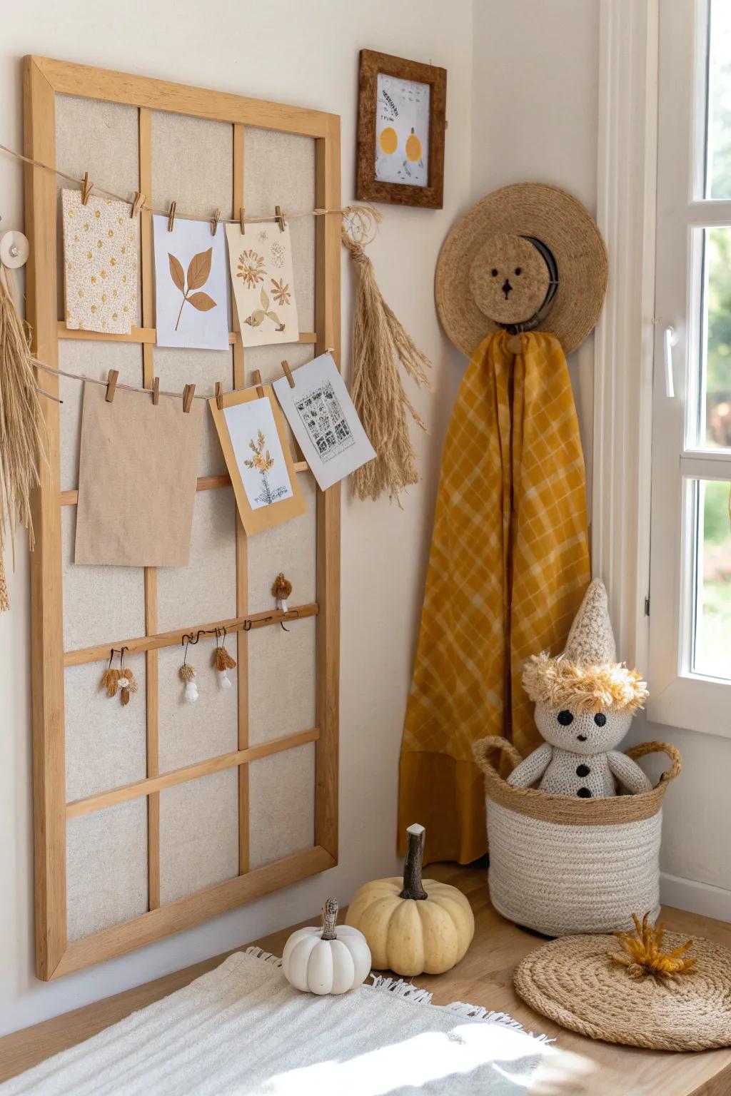 Interactive scarecrow glyphs make learning fun while enhancing your bulletin board's appeal.
