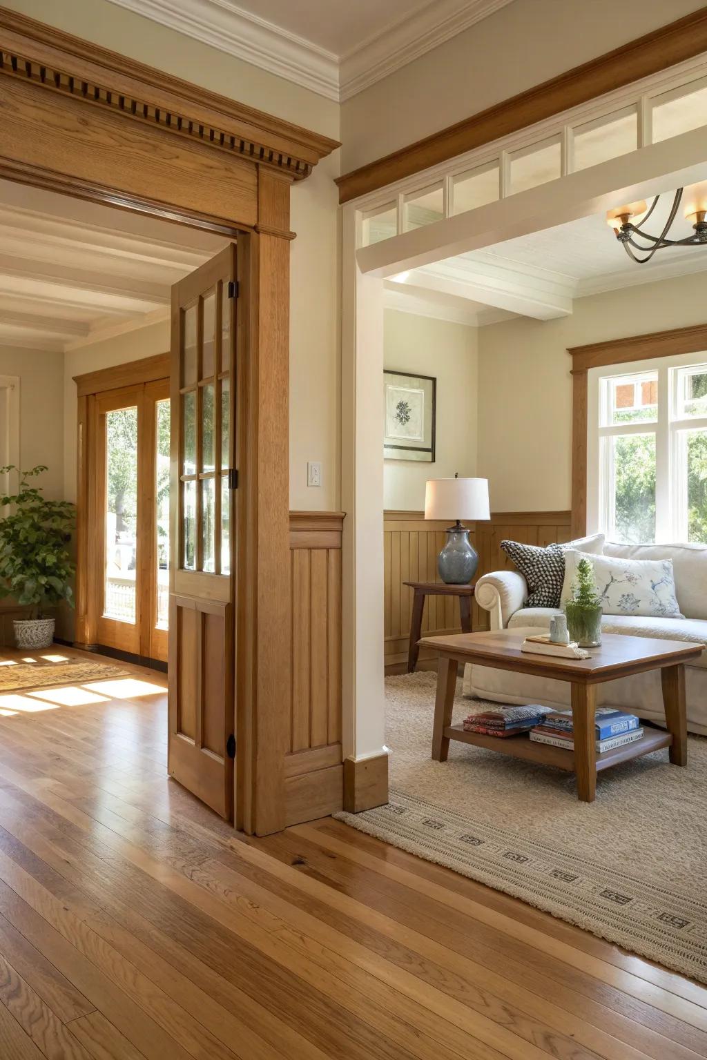 Infuse your home with warmth and character using Craftsman-style moldings that celebrate simplicity and craftsmanship.