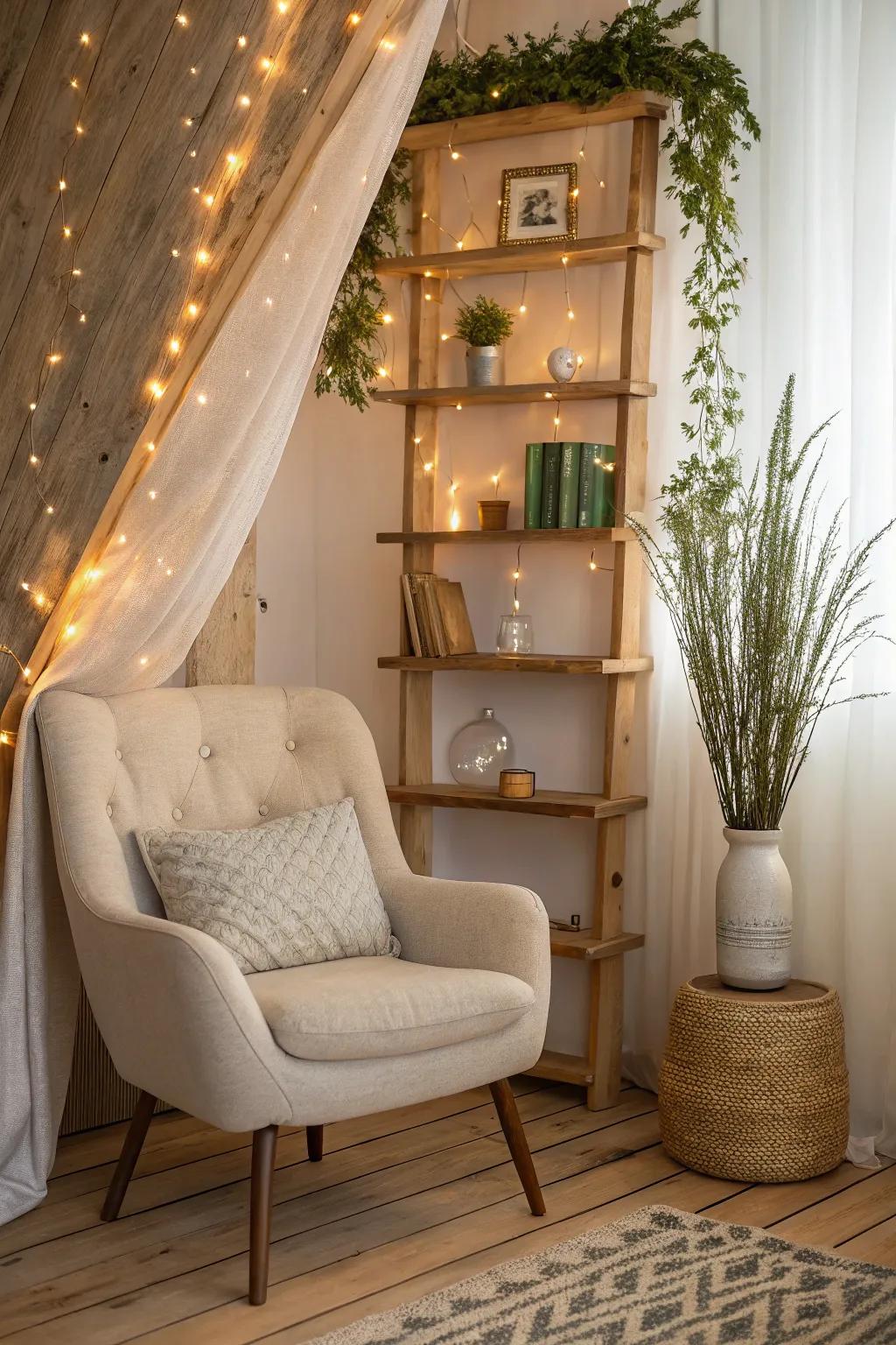 Soft lighting can transform your space into a tranquil forest haven. ✨