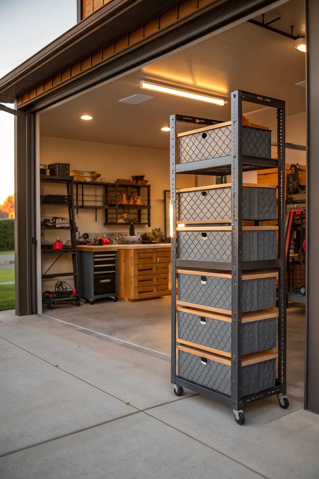 🏠 Freestanding steel racks offer unmatched strength and versatility for your changing storage needs. #StorageSolutions #HomeOrganization