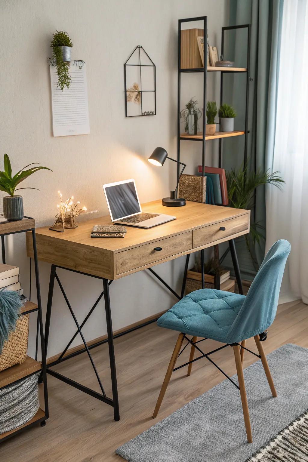 Functional furniture with clean lines enhances the minimalist vibe without compromising utility.