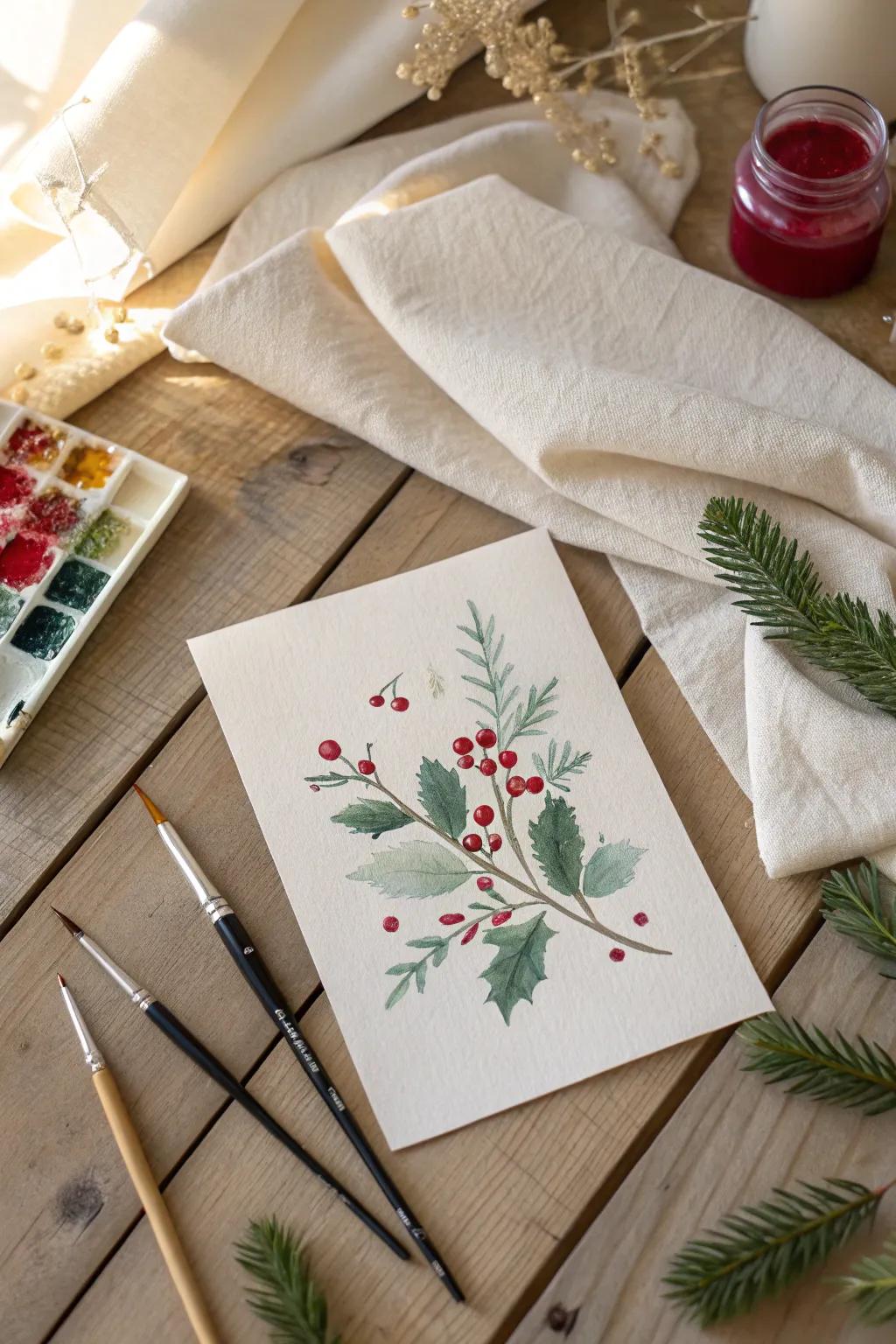 Send love and joy this season with beautifully handmade holiday cards that add a personal touch.