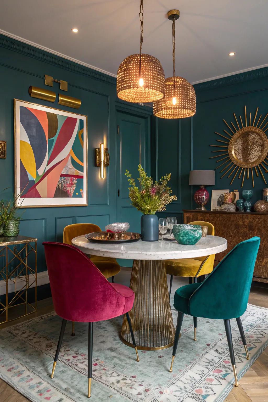 Blend the old with the new for a dining room that's full of stories.