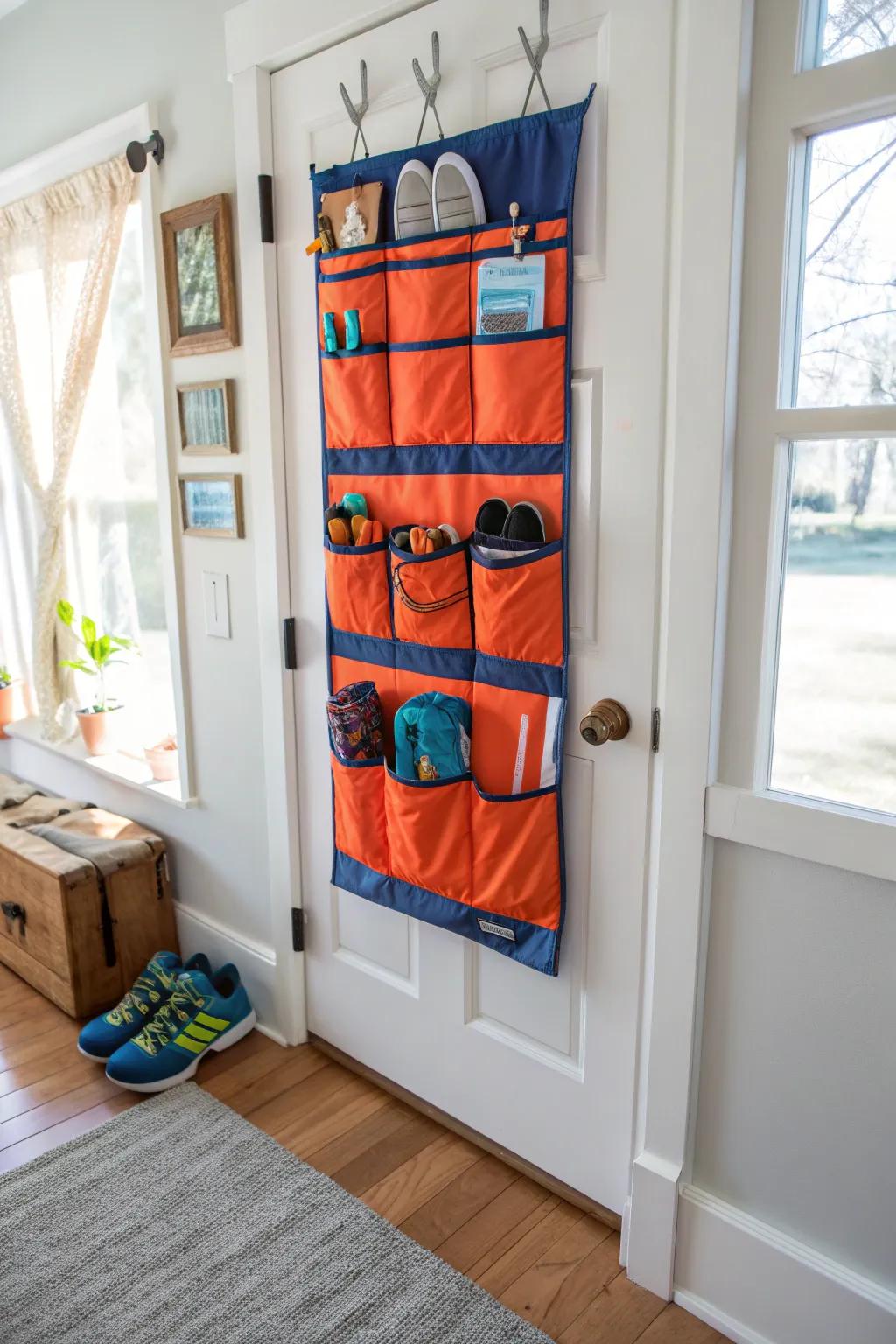 Unlock extra space with over-the-door organizers that streamline your storage.