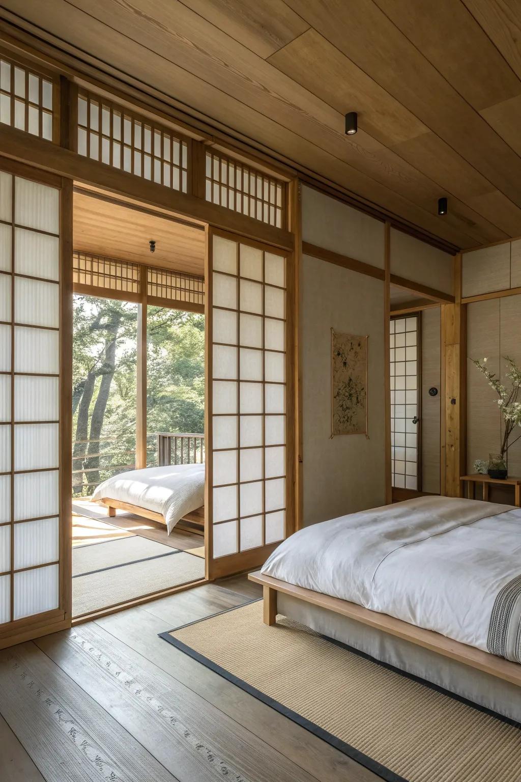 Enhance your space with elegant shoji screens that offer privacy and beauty.
