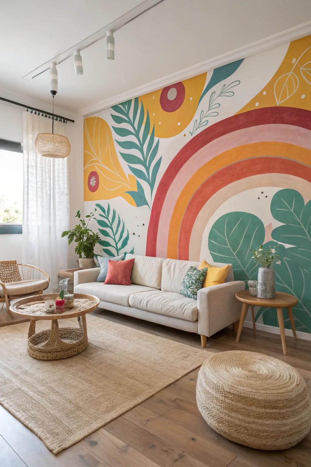 Infuse energy into your space with abstract murals that inspire creativity and fun.