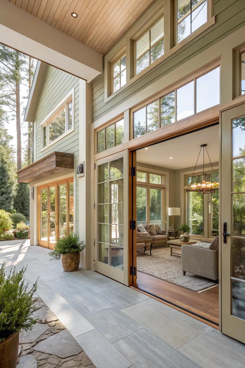 Blur the lines between indoors and outdoors, inviting nature into your living space.