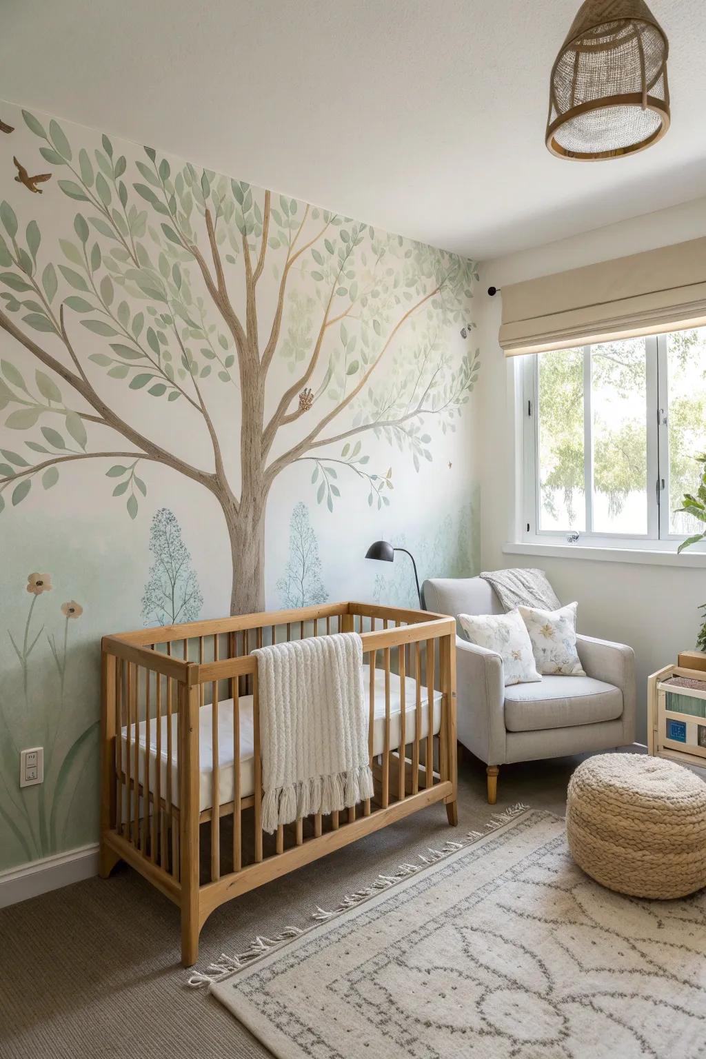 Bring the outside in with nature-inspired nursery themes that evoke growth and serenity.