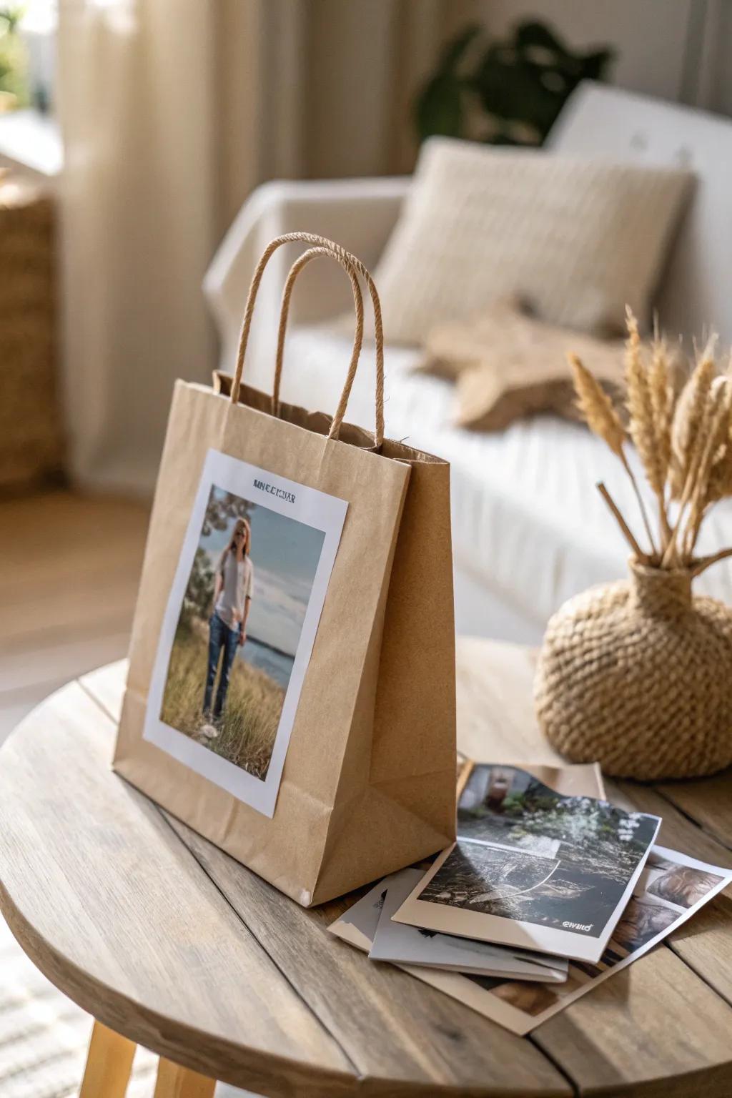 Memories meet creativity with these personalized photo bags, perfect for special gatherings.