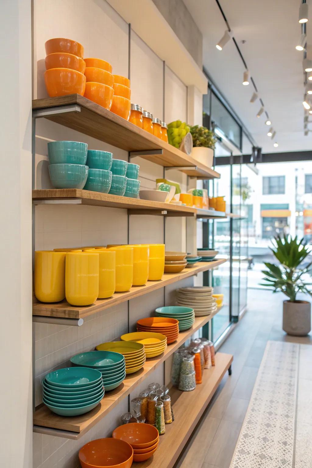 Maximize appeal with organized displays that let each product shine on its own.