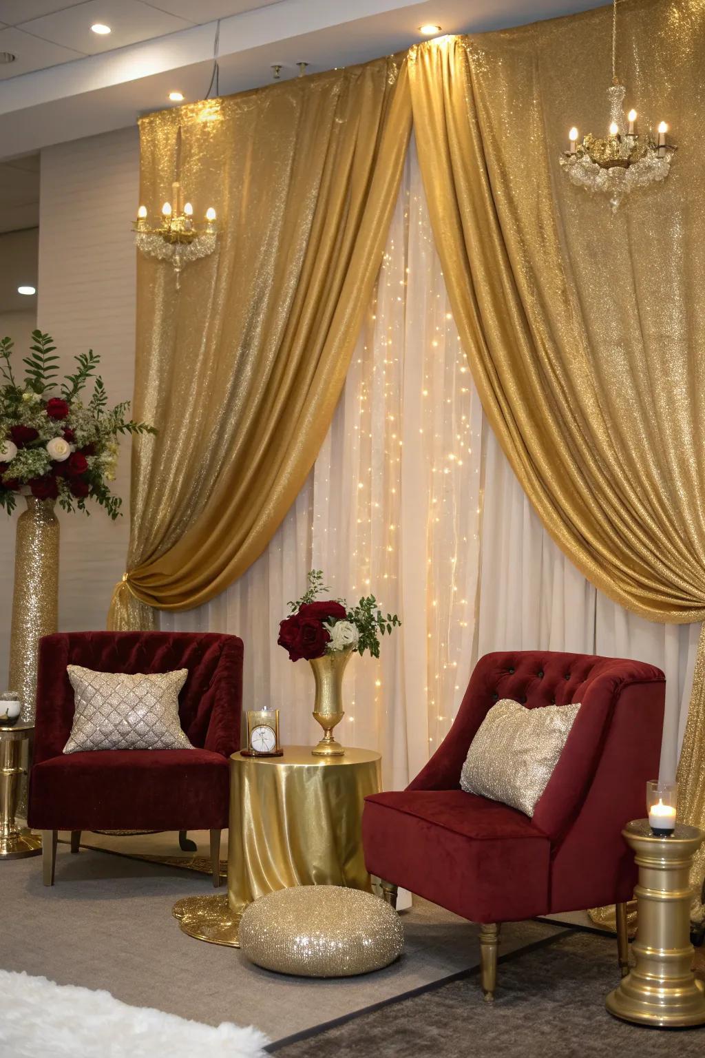 Add a hint of luxury with gold accents that bring a touch of elegance to any space.