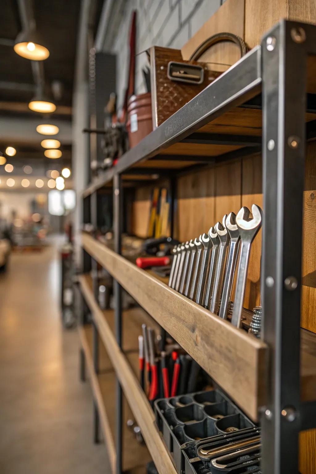 ✨ Keep essential tools within arm’s reach with magnetic strips that declutter your workspace. #ToolOrganization #DIY