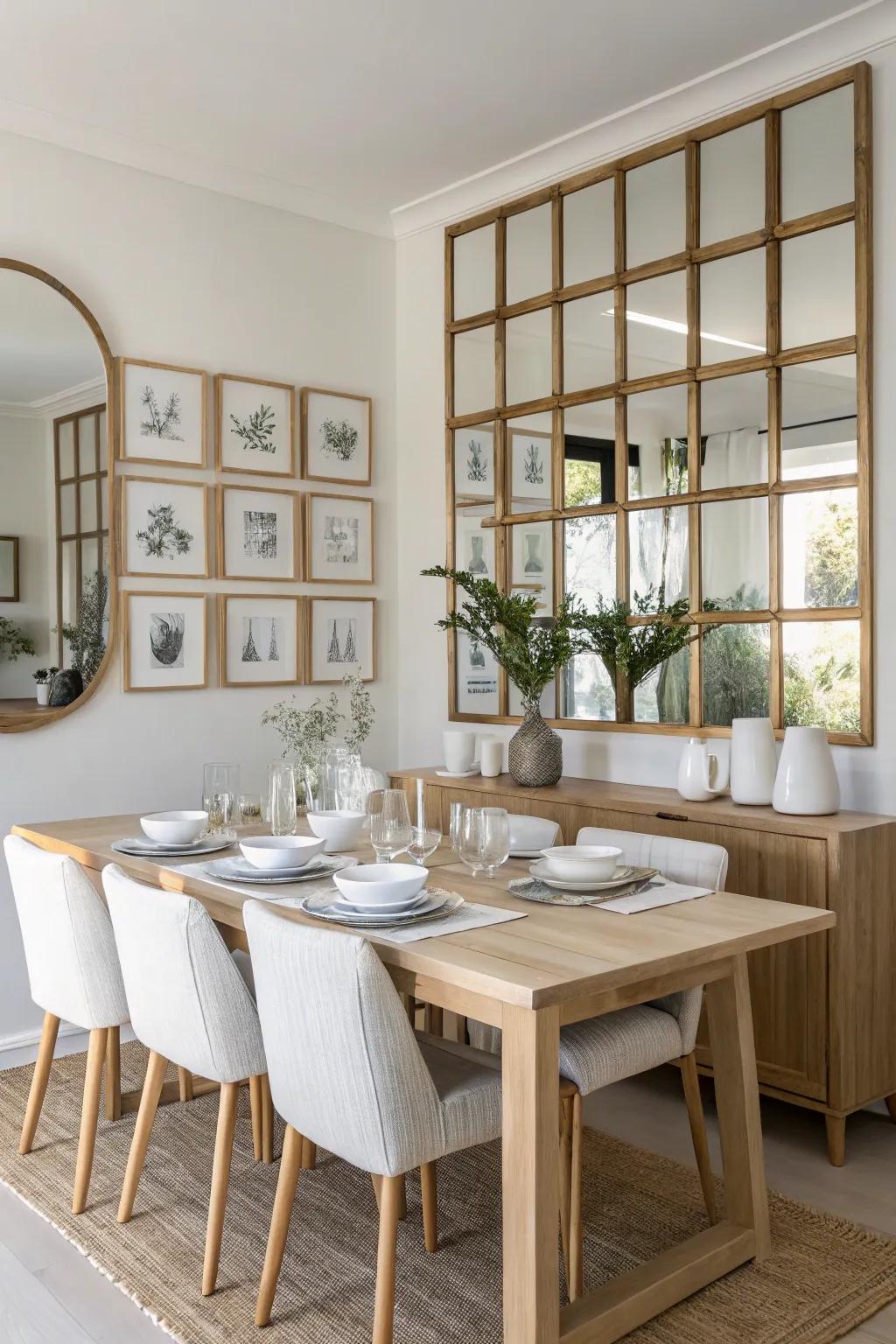 Symmetry brings a sense of calm and order to any space.