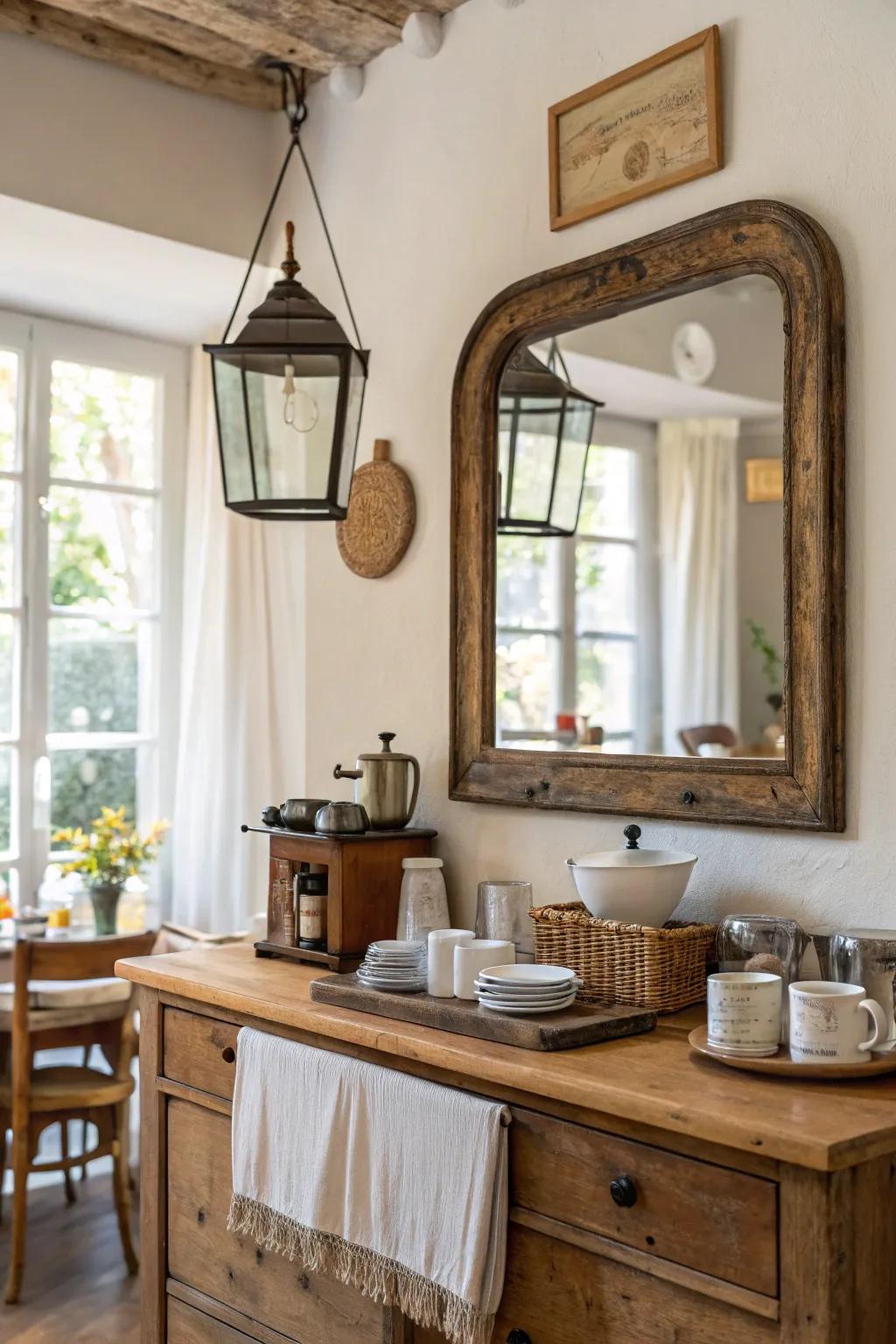 Add some vintage vibes to your coffee bar with charming antique elements. 🕰️ #VintageStyle #RetroVibes