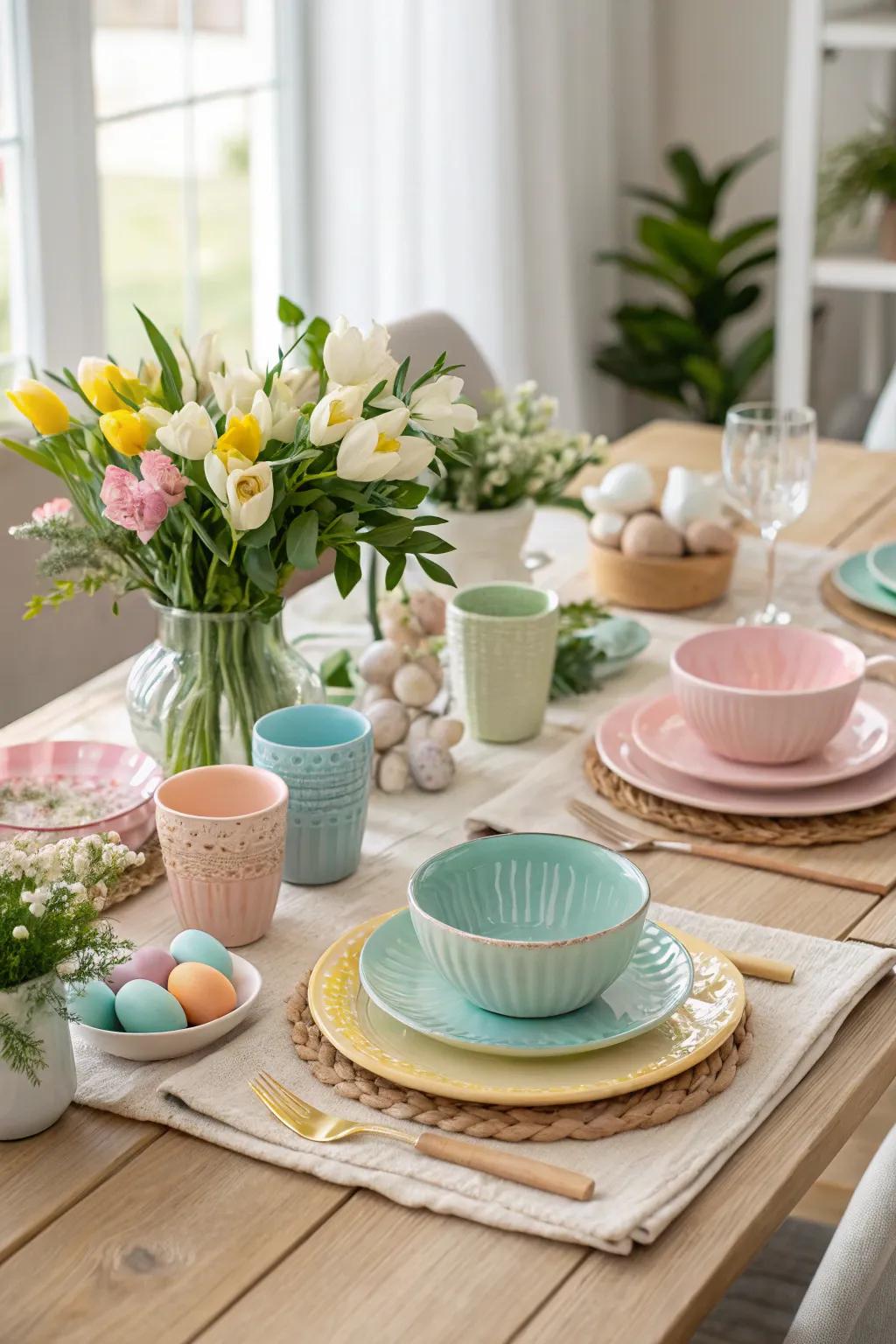 Breathe new life into your space with a pastel palette that echoes the freshness of spring. 💐 #EasterColors #HomeStyle