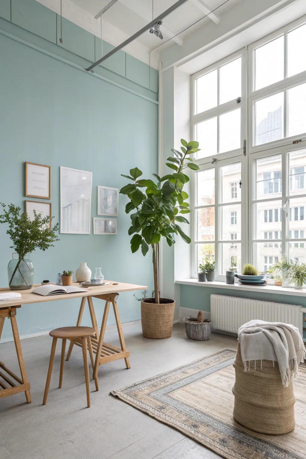 Greenery adds a breath of fresh air to your workspace. 🌿