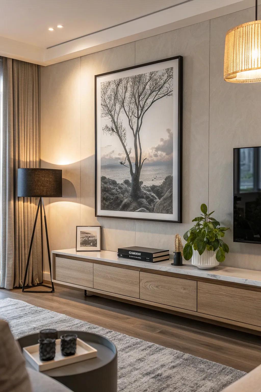 Minimalist frames offer a clean, sophisticated look that lets your art speak for itself.