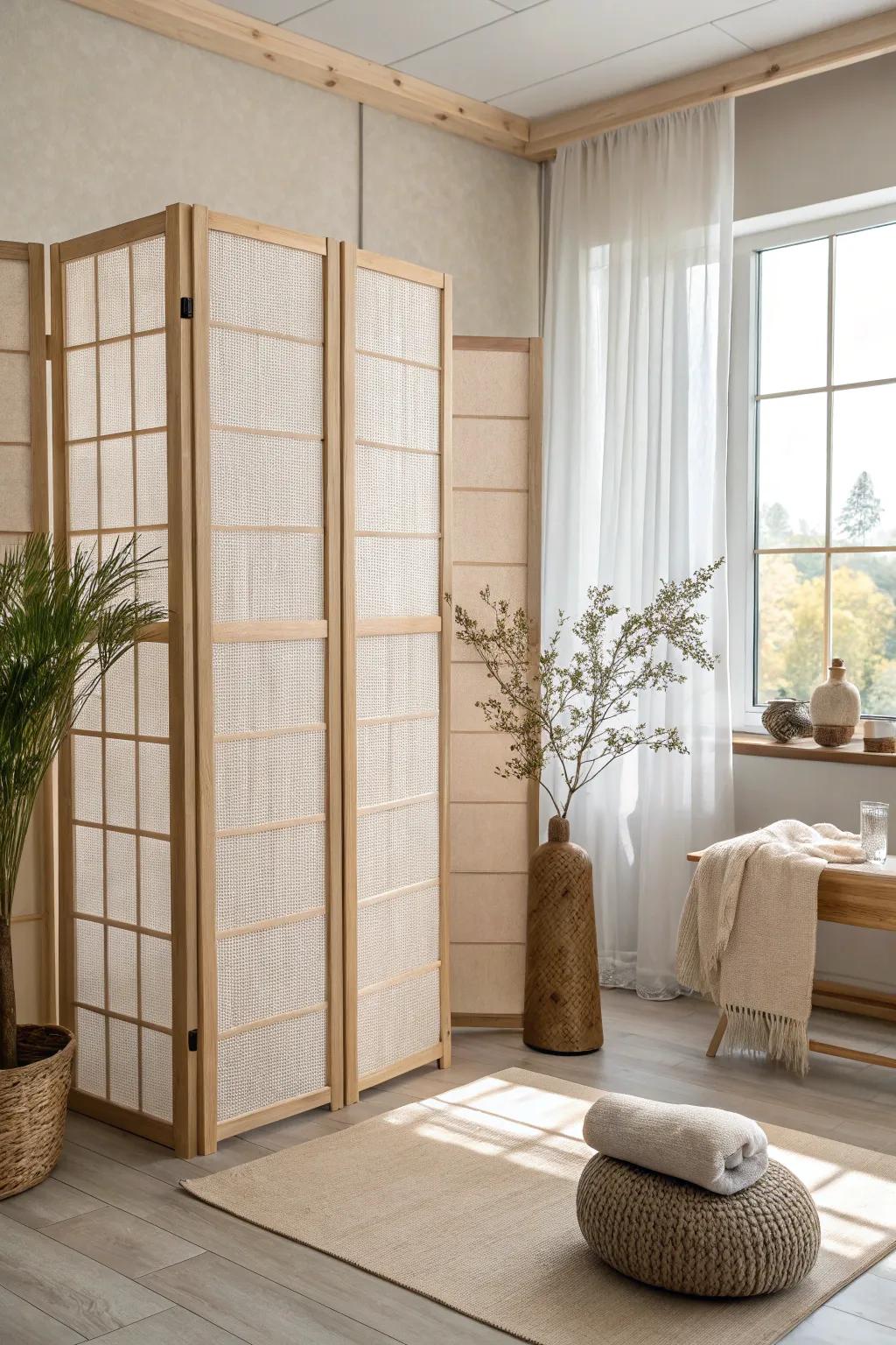 Ensure privacy with full wall dividers that seamlessly blend with your salon's style. 🛁 #SpaVibes #SalonPrivacy