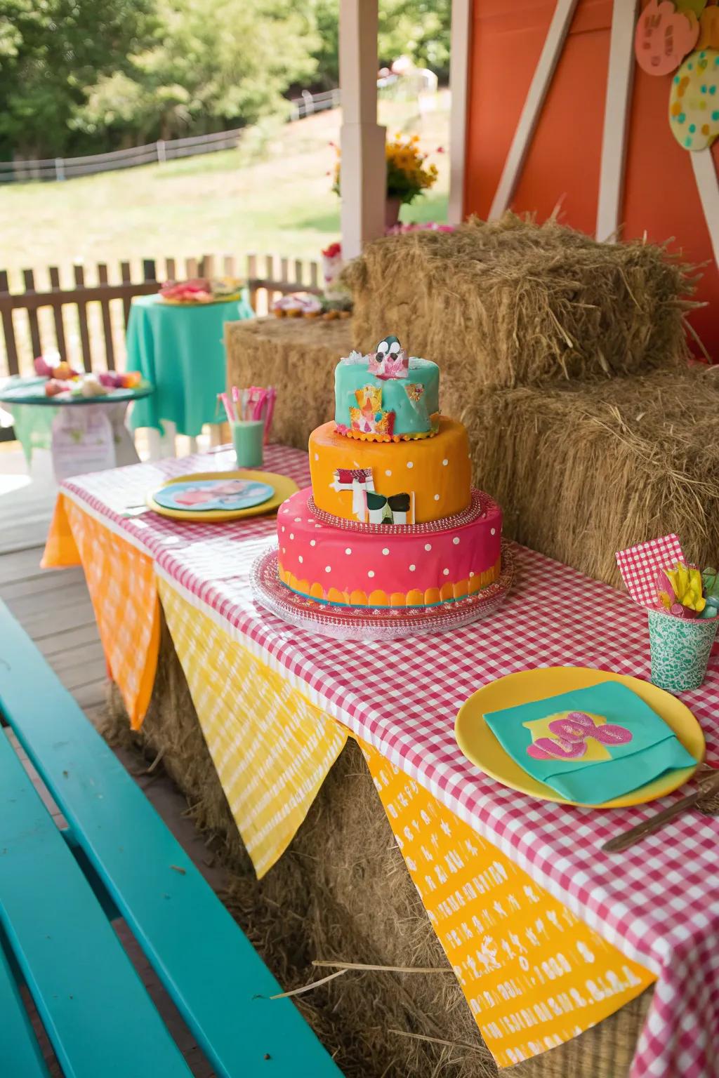 Bring the charm of the farm to your party with a delightful farmyard theme.
