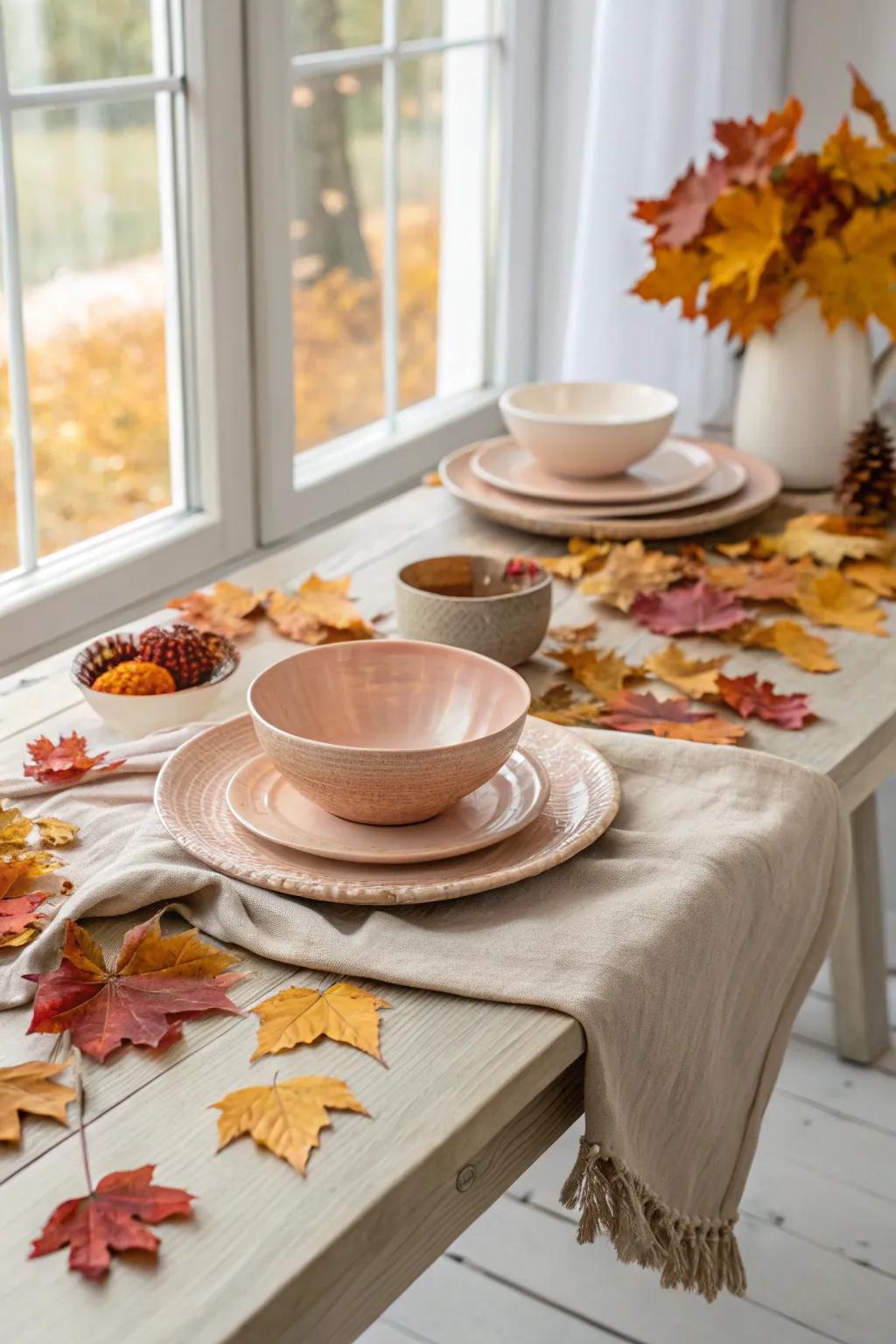Bring the beauty of fall indoors with vibrant leaf accents. 🍂 #AutumnLeaves #FallDecor