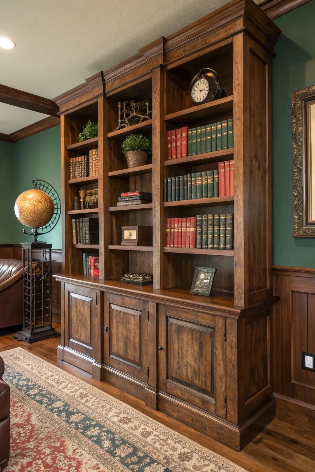 Line your walls with stories and silence by installing a sound-dampening bookshelf.