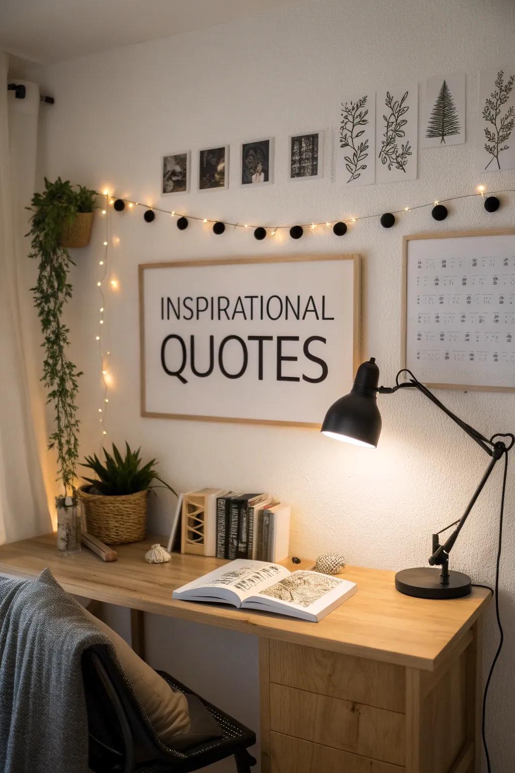 Inspire yourself daily with minimalist typography that combines motivation and style.