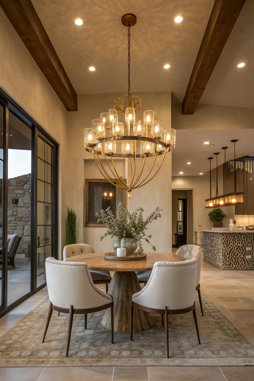 Lighting that dazzles, creating a focal point and elevating the room's atmosphere.