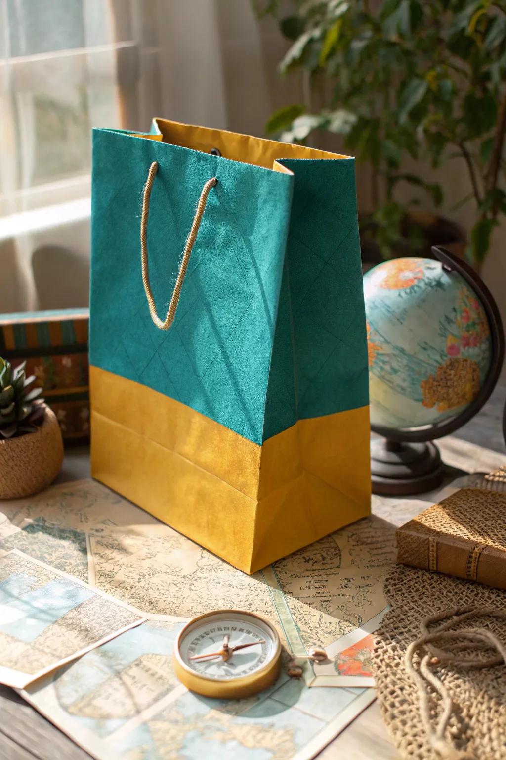 Explore the world with these vintage map bags, ideal for travel lovers.
