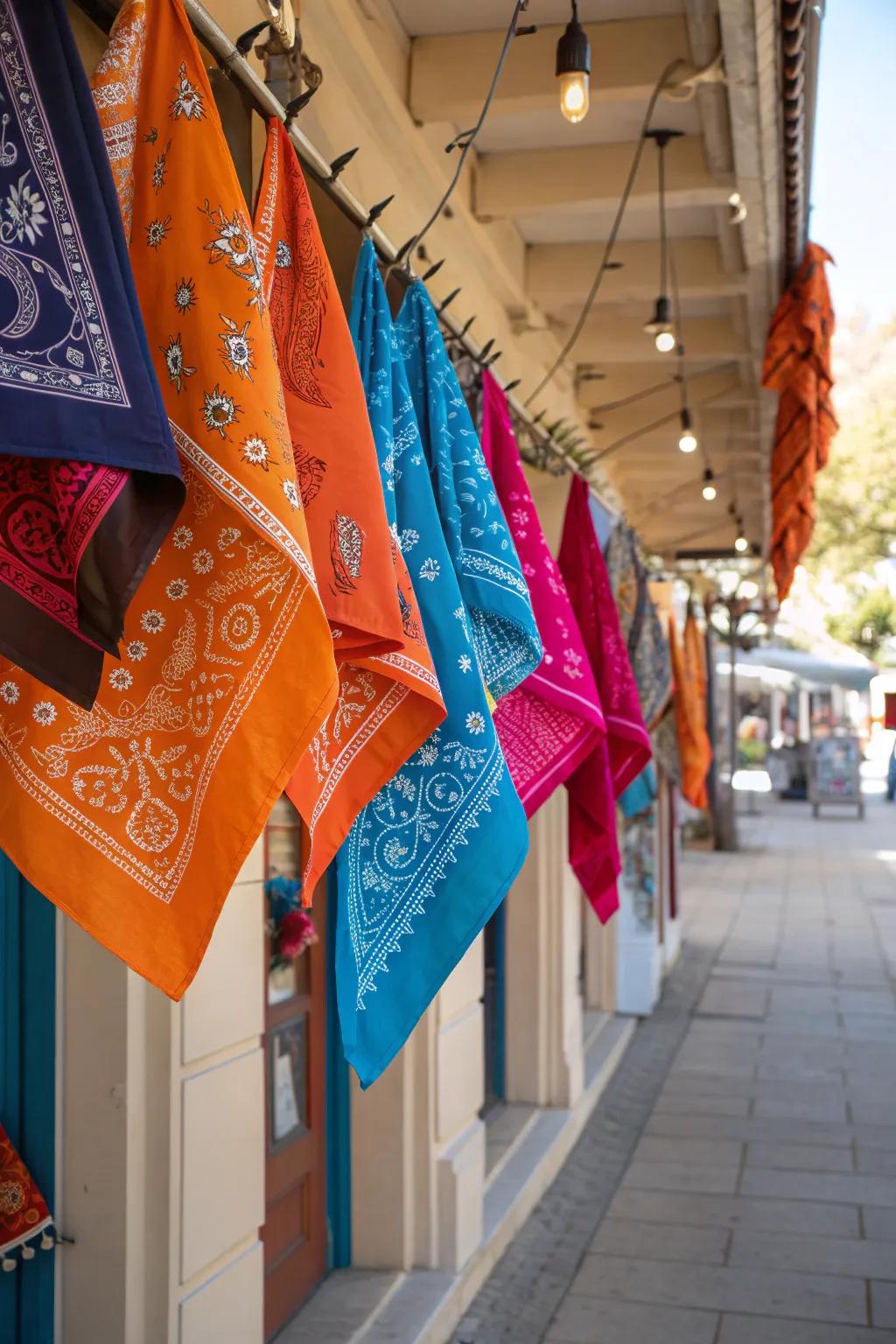 Create a boutique vibe at home with beautifully curated bandana displays. 🛍️ #BoutiqueStyle #CuratedSpaces #HomeInspo