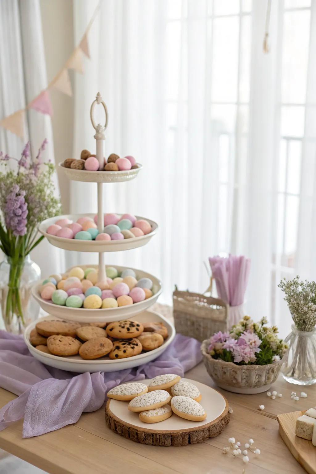 Delight your guests with sweet treats displayed in style, turning candy into a decorative delight!