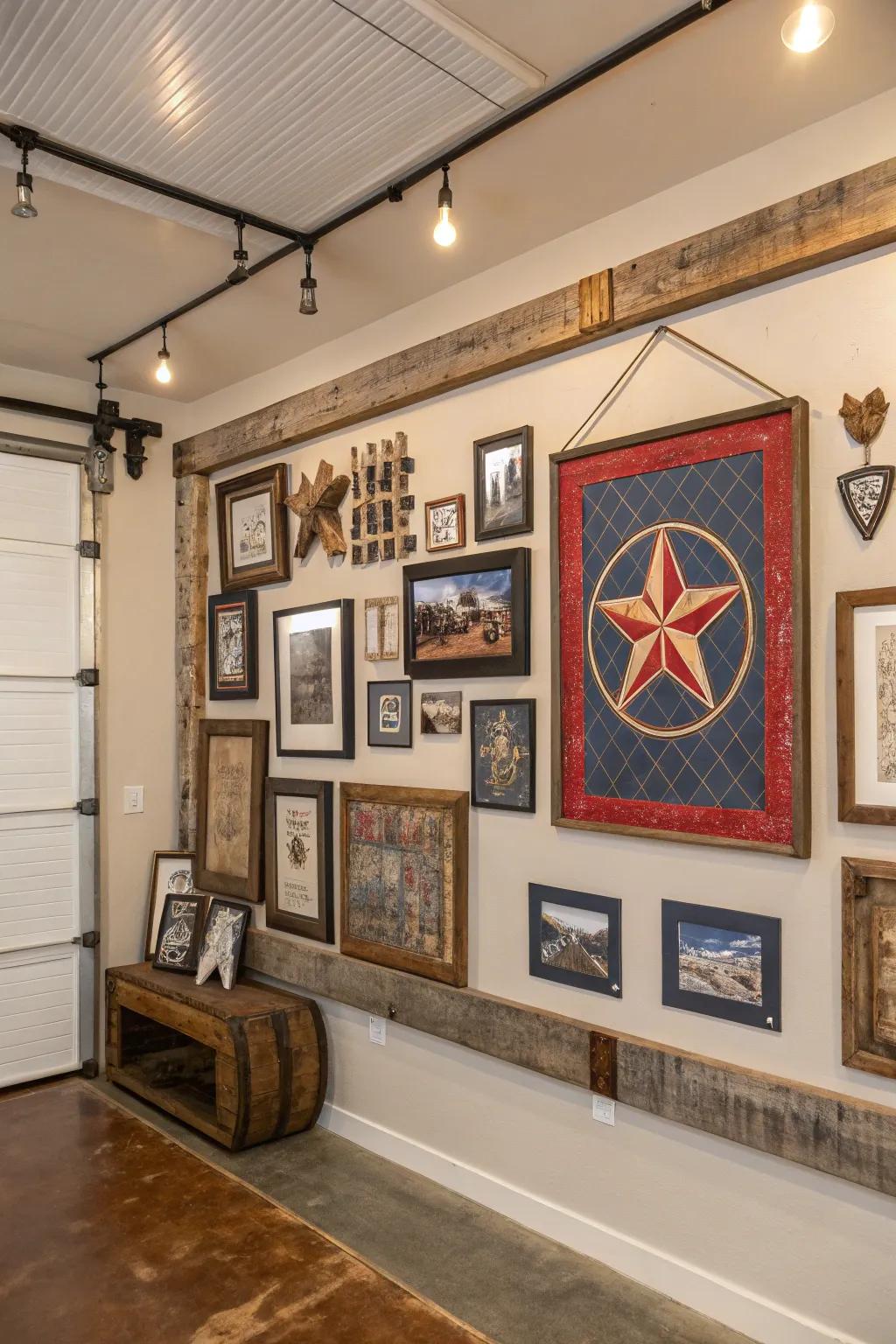 Express your personality with a curated gallery wall that tells your story.