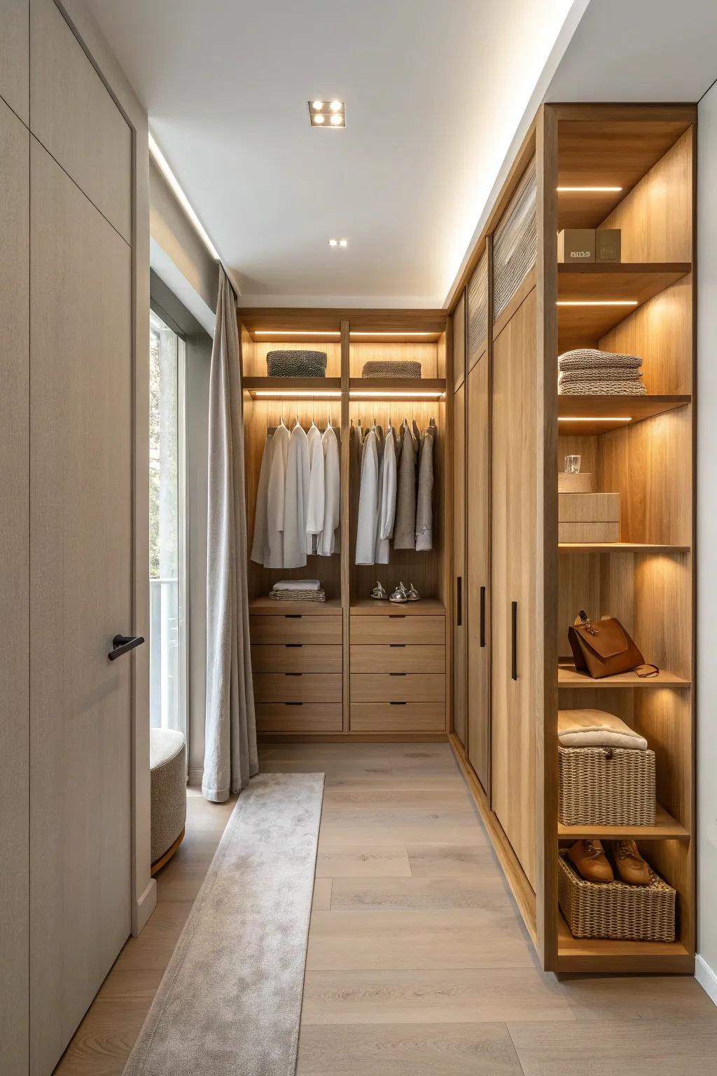 Concealed storage keeps your treasures safe and your space uncluttered.