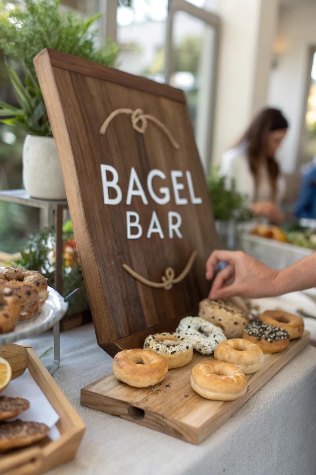 DIY signage adds a personal touch and guides guests through your delicious spread. 🖋️📋 #CraftyDecor #DIYIdeas #Brunch