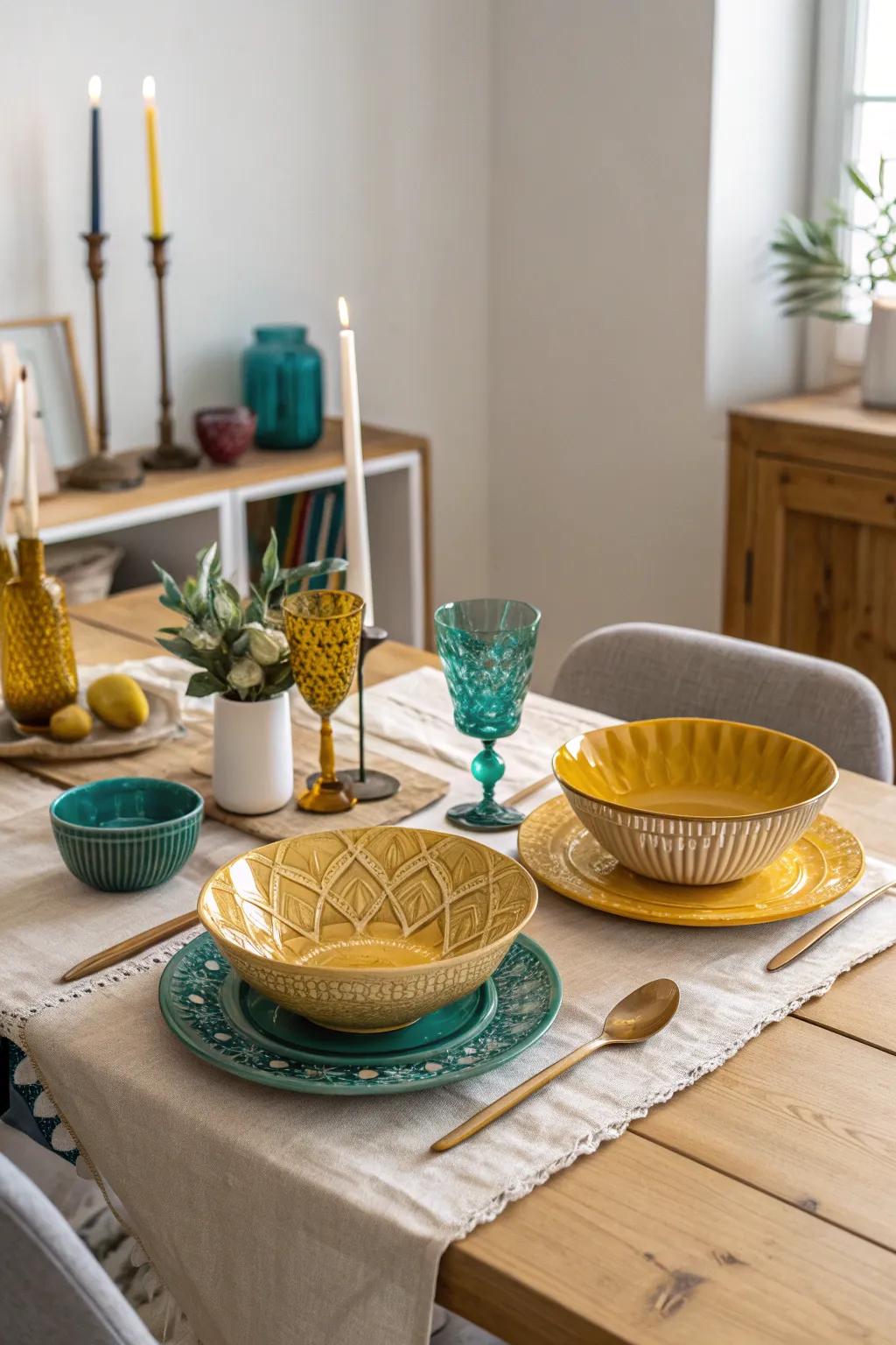 Set the table with pieces that are as creative as your meals 🍽️🎨