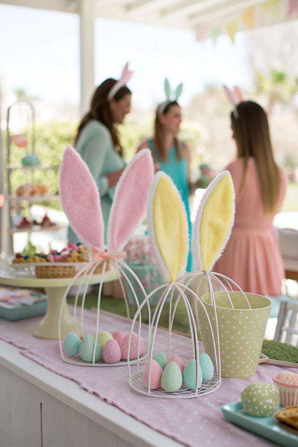 Get creative with a DIY bunny ears station, where fun and fashion meet! 🎨 #CraftyEaster #DIYDecor
