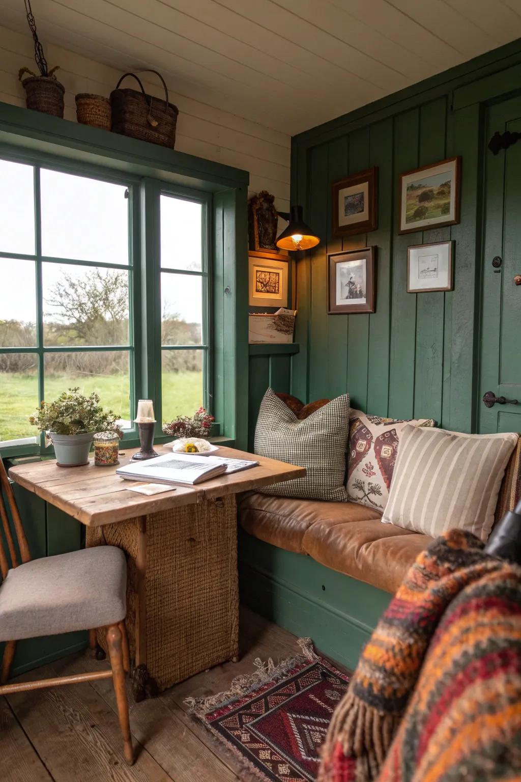 Take a break in style with a cozy office nook. 🛋️ #CozyCorner #OfficeDesign