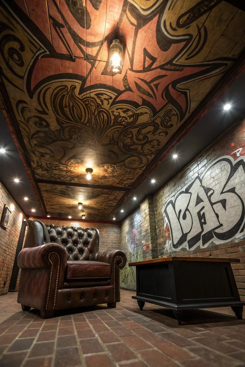 Let your ceiling become a canvas for creativity.