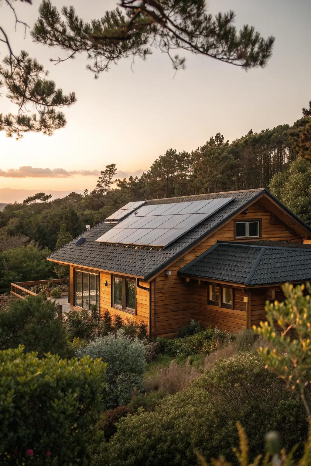 Harness the sun with elegance and efficiency. 🌿 #GreenLiving #SolarDesign