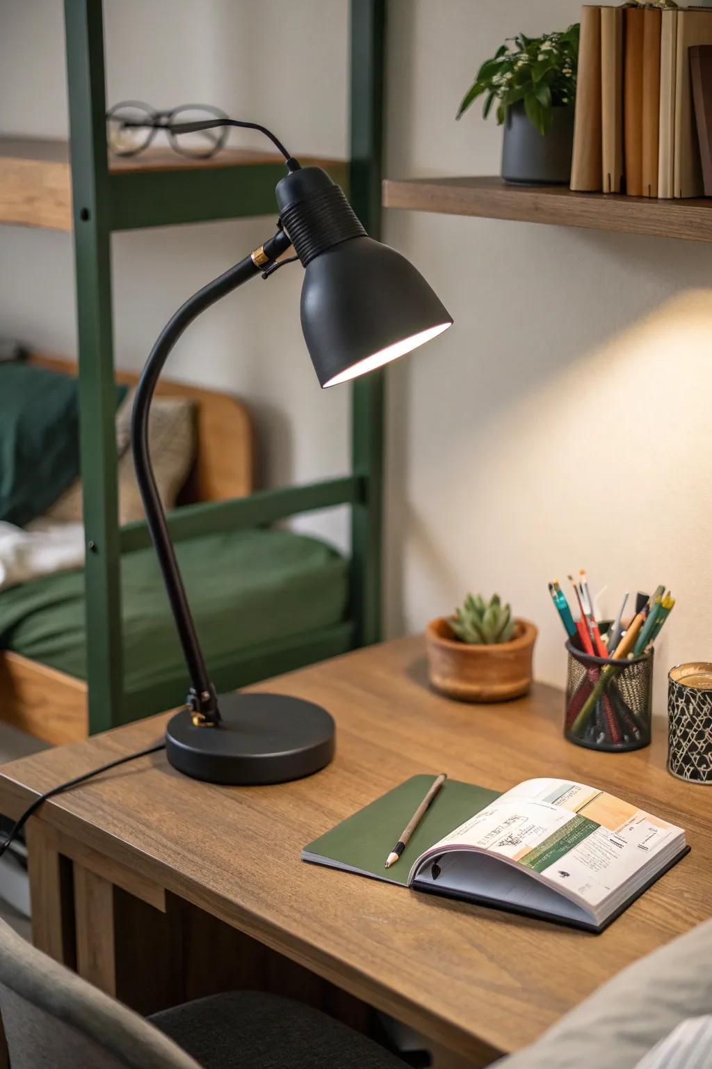 A clutter-free desk enhances productivity and peace of mind. 📚 #StudySpace #MinimalistLiving