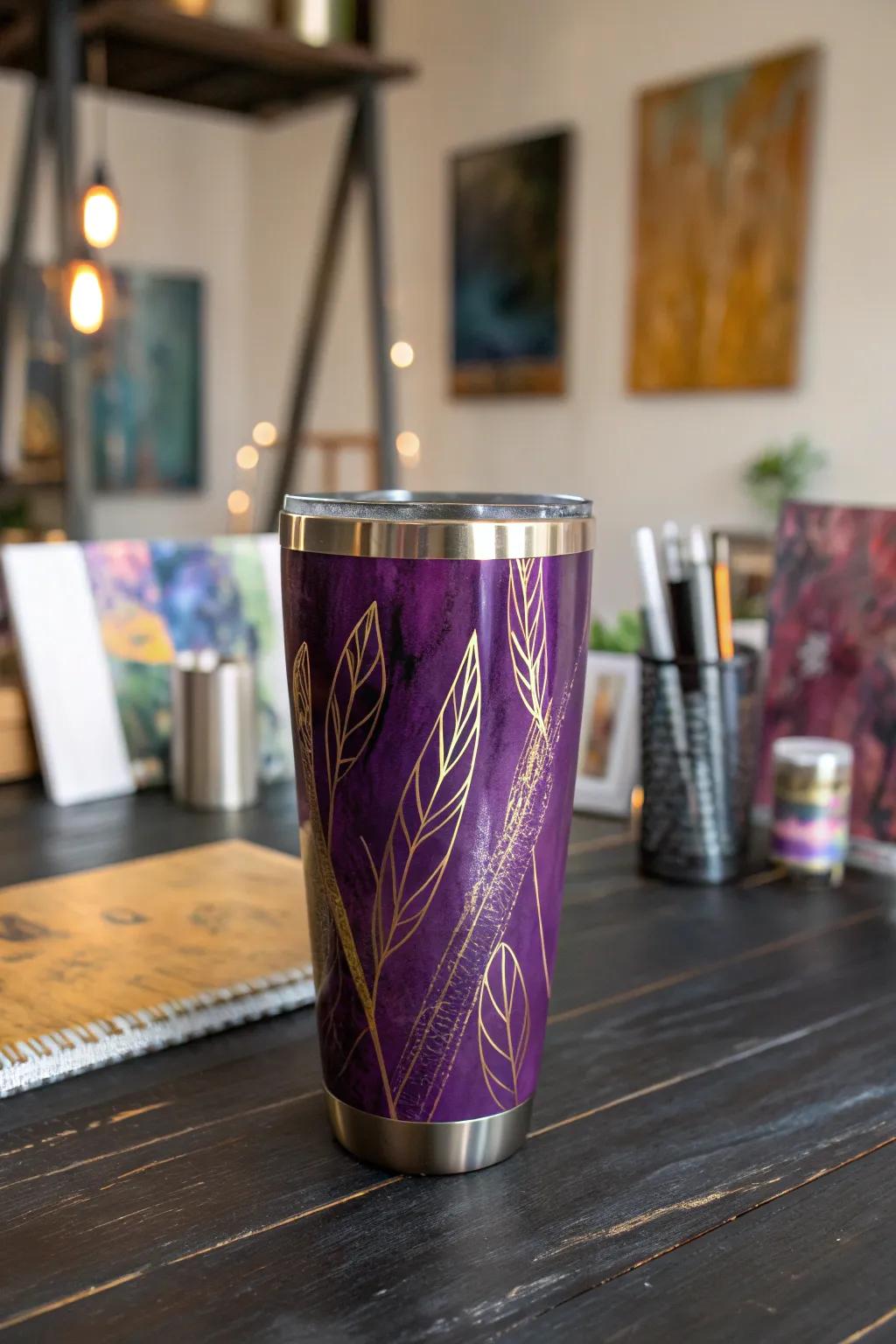 Embrace your inner artist with tumblers that are a canvas of creativity. 🎨 #ArtInspiration #CreativeHome