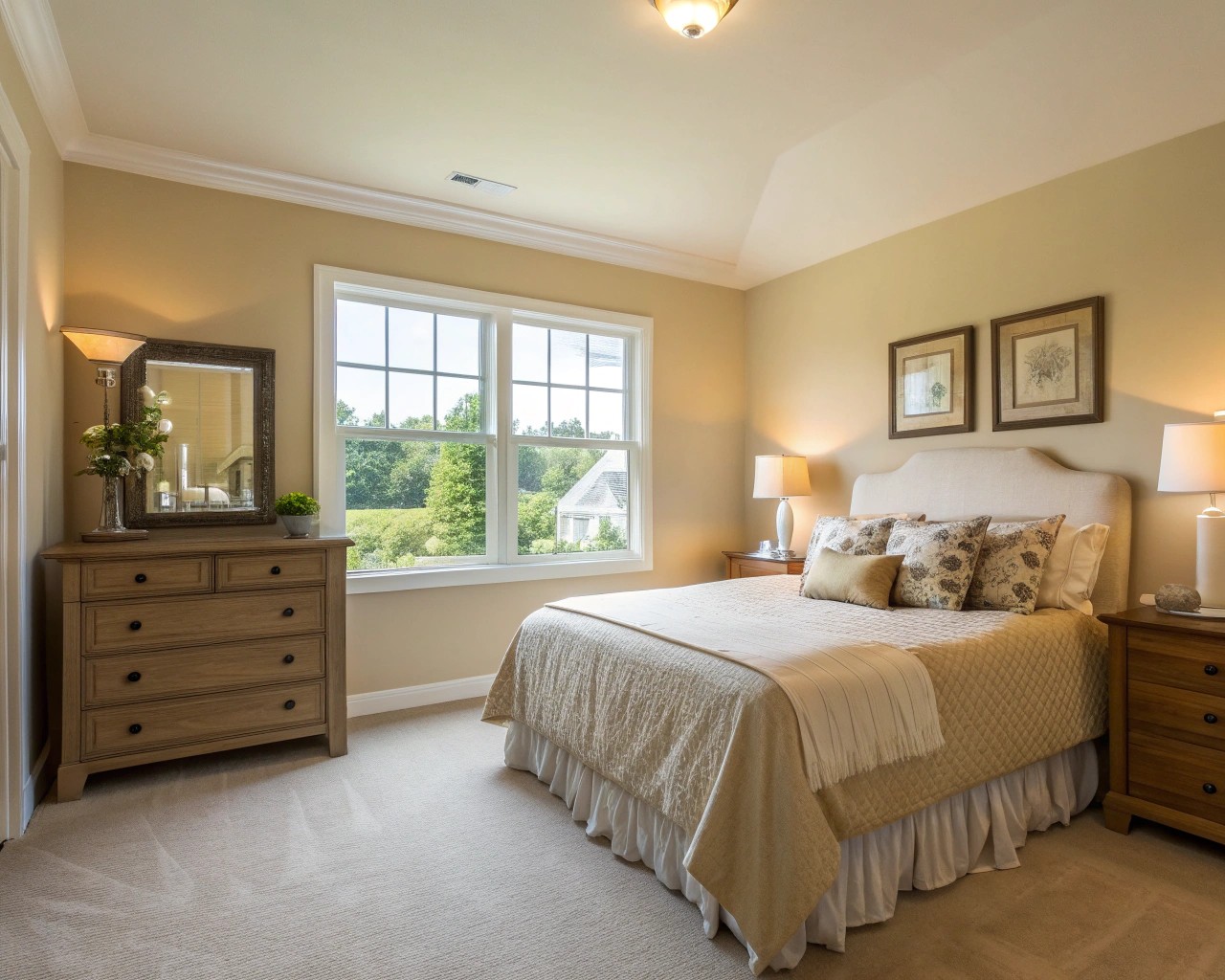 A well-lit room exemplifying the importance of light reflectance in designing with neutrals.