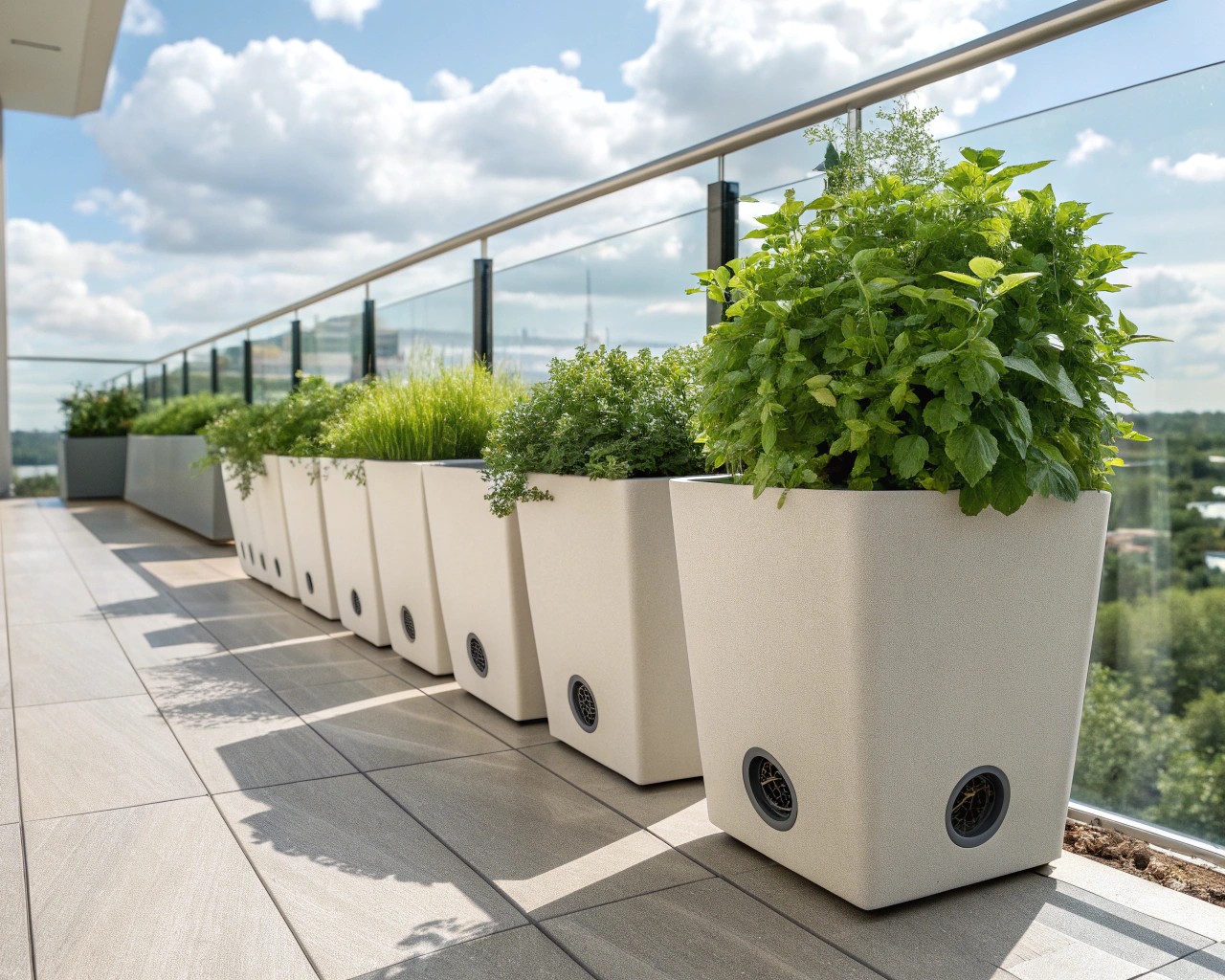 Ensure your planters have effective drainage systems to promote healthy plant growth and prevent waterlogging.