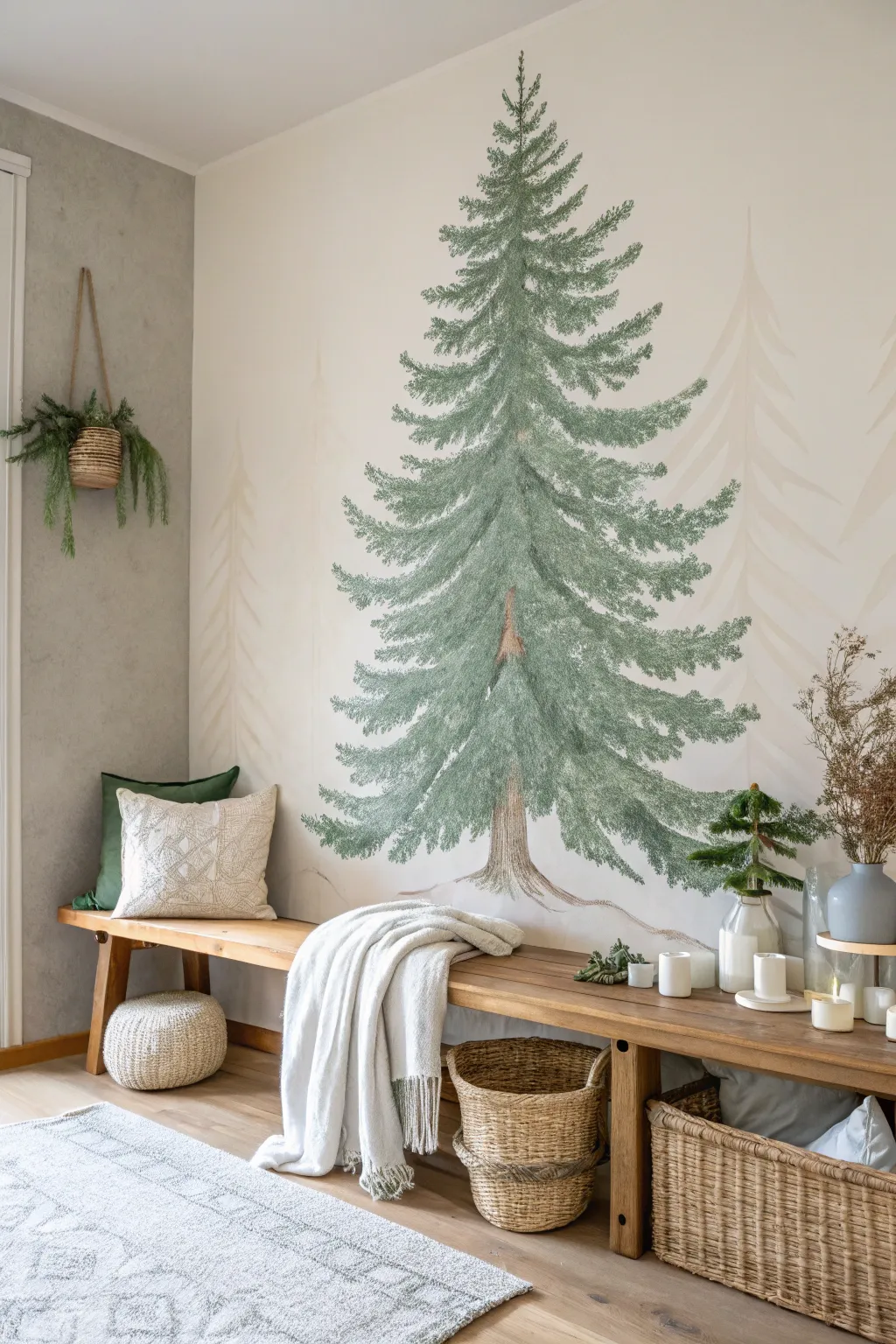 18+ Creative Wall Christmas Tree Ideas