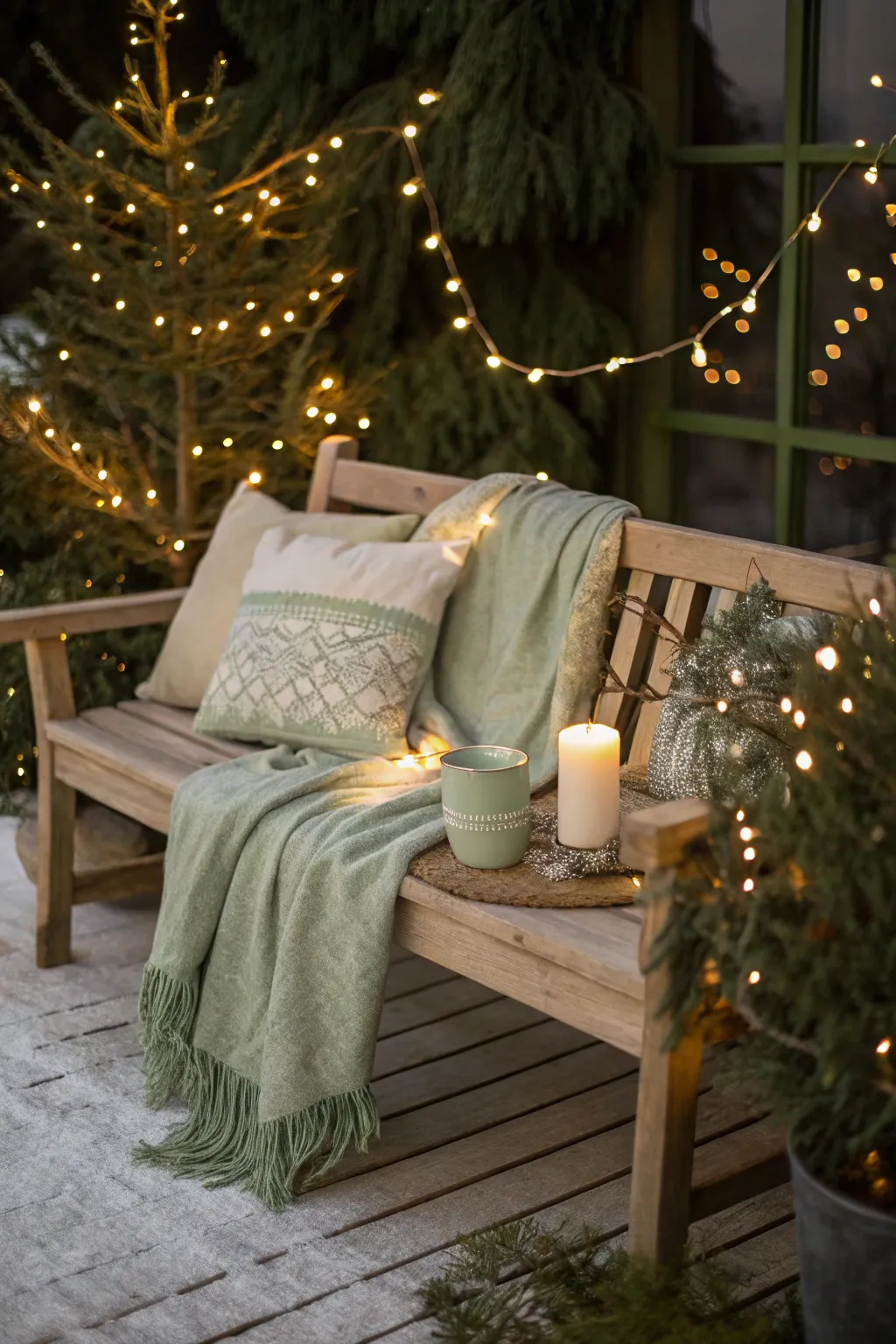 19+ Cozy Christmas Bench Ideas for a Festive Home