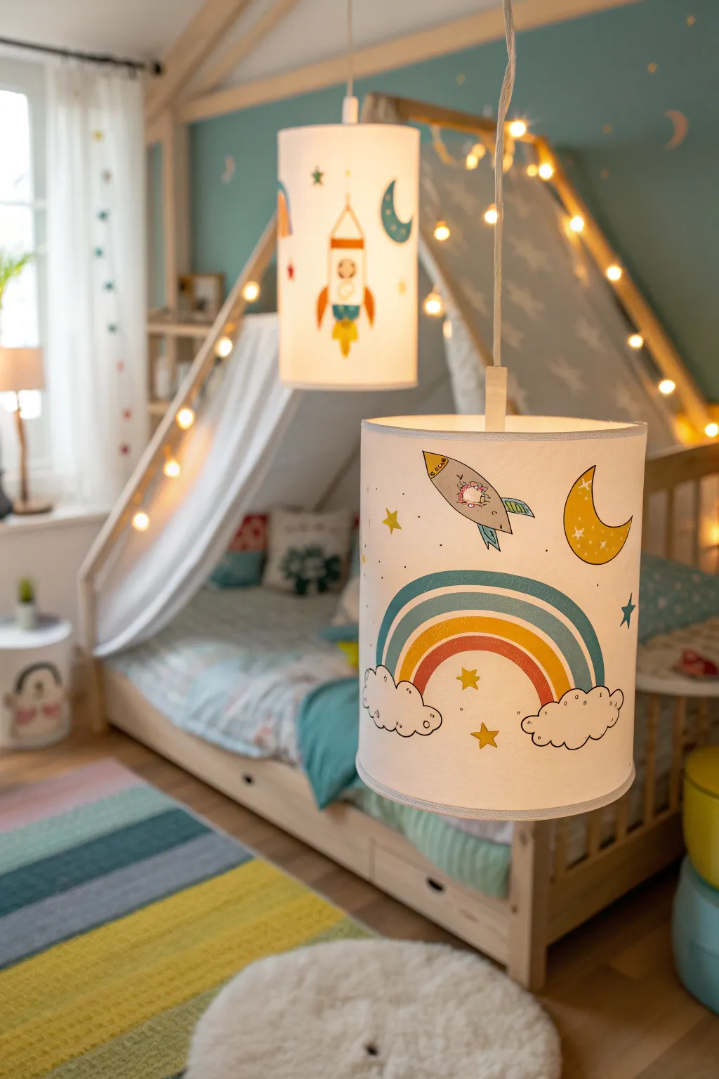 17+ Bright Children’s Bedroom Lighting Ideas