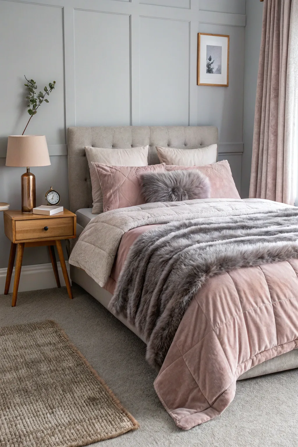 15+ Glam Cozy Grey Bedroom Decor Ideas