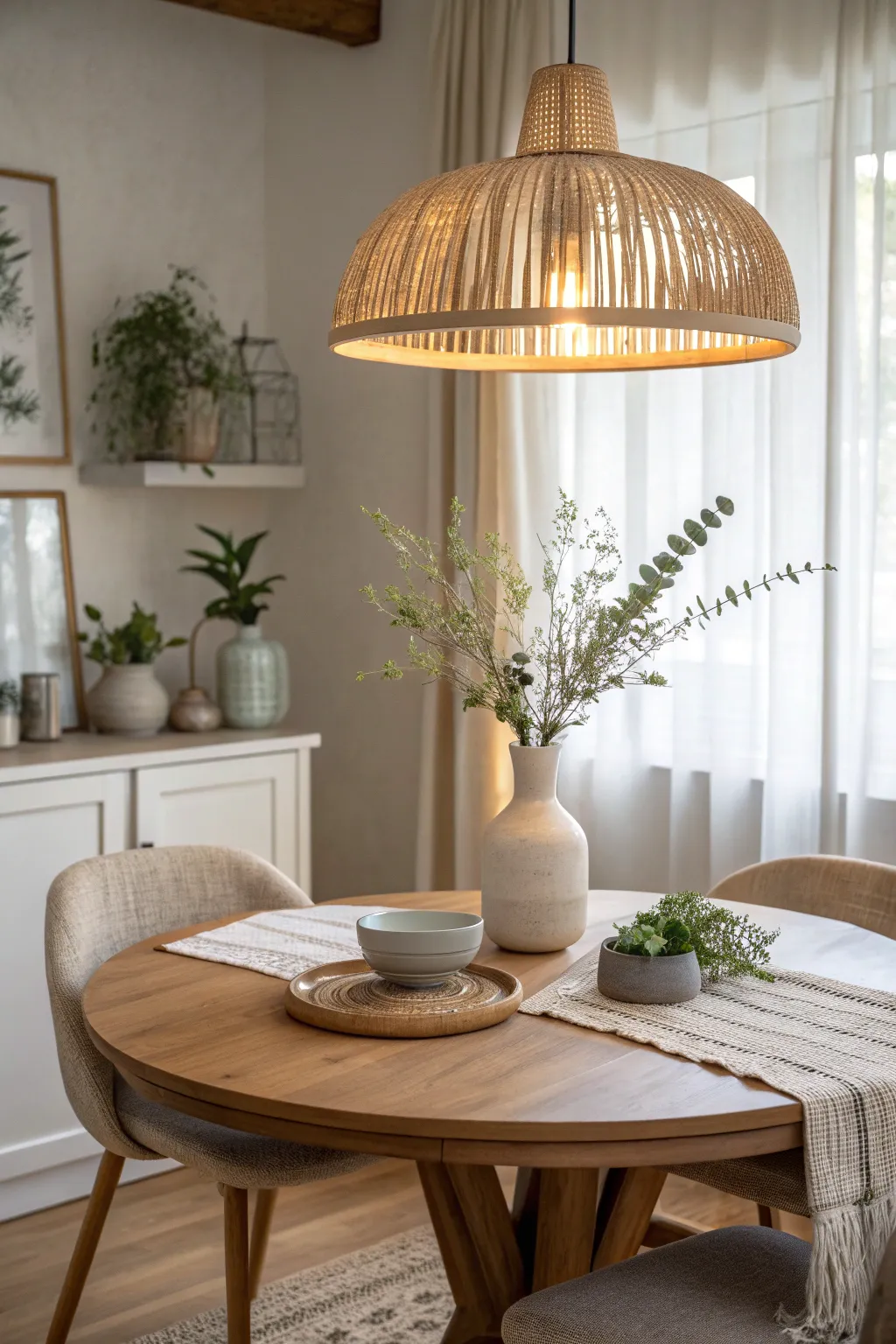 20+ Inspiring Round Dining Table Lighting Ideas